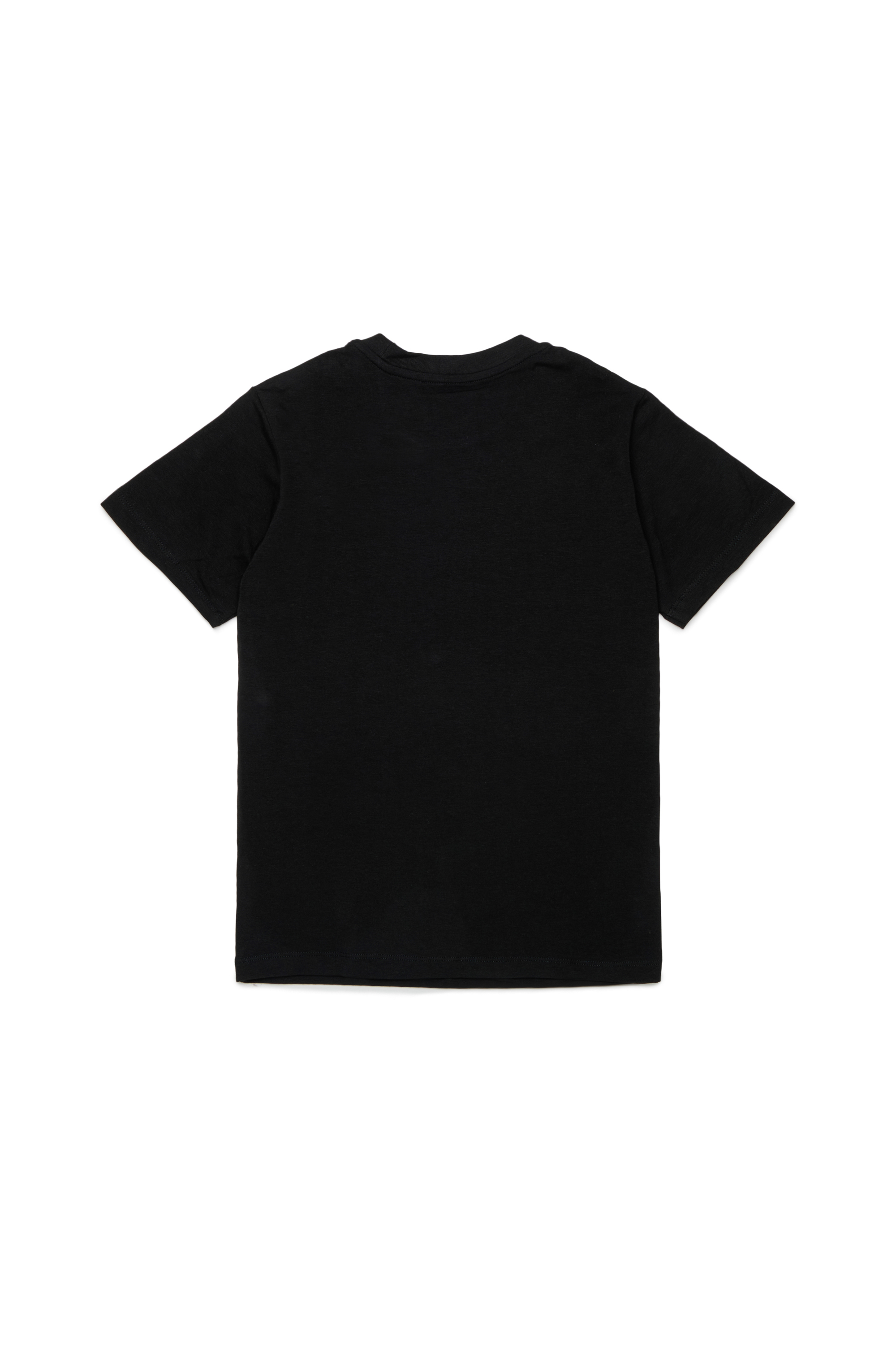 Diesel - UTRIM, T-shirt en coton avec imprim&eacute; logo Homme in Noir - 2