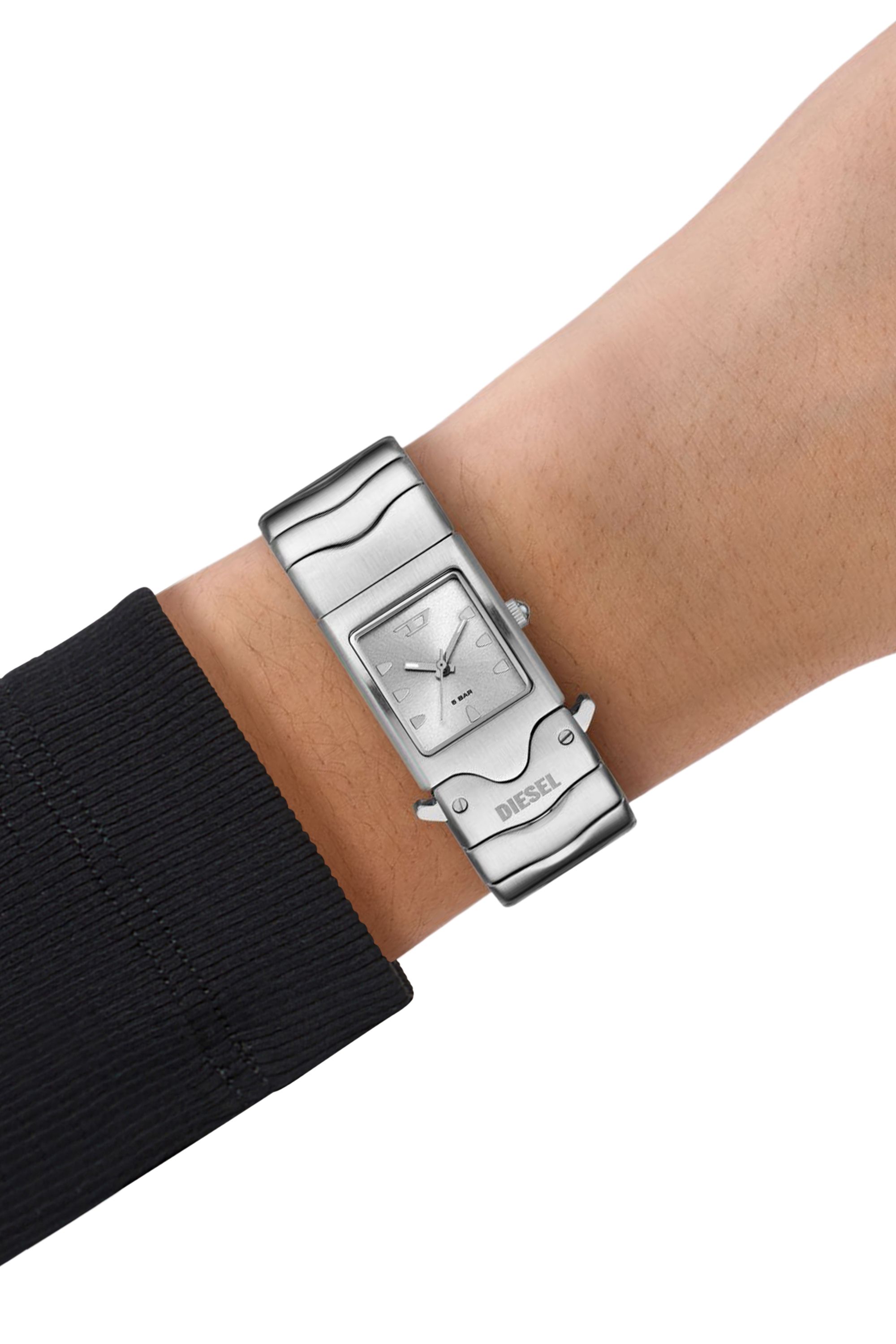 Diesel - DZ2222, Montre Closer en acier inoxydable Mixte in Gris argenté - 4