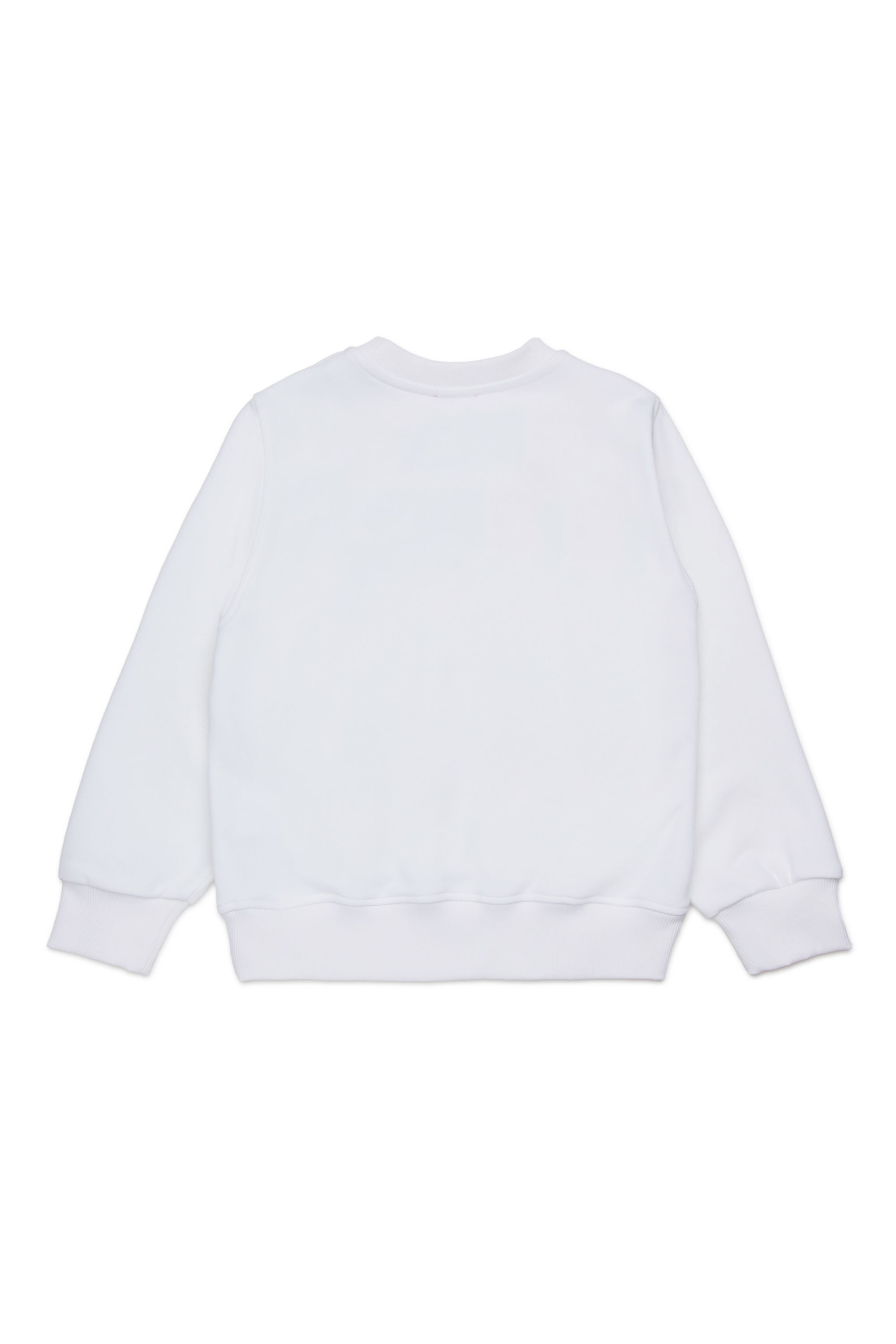 Diesel - SDROPS OVER, Sweat en coton avec logo Homme in Blanc - 2