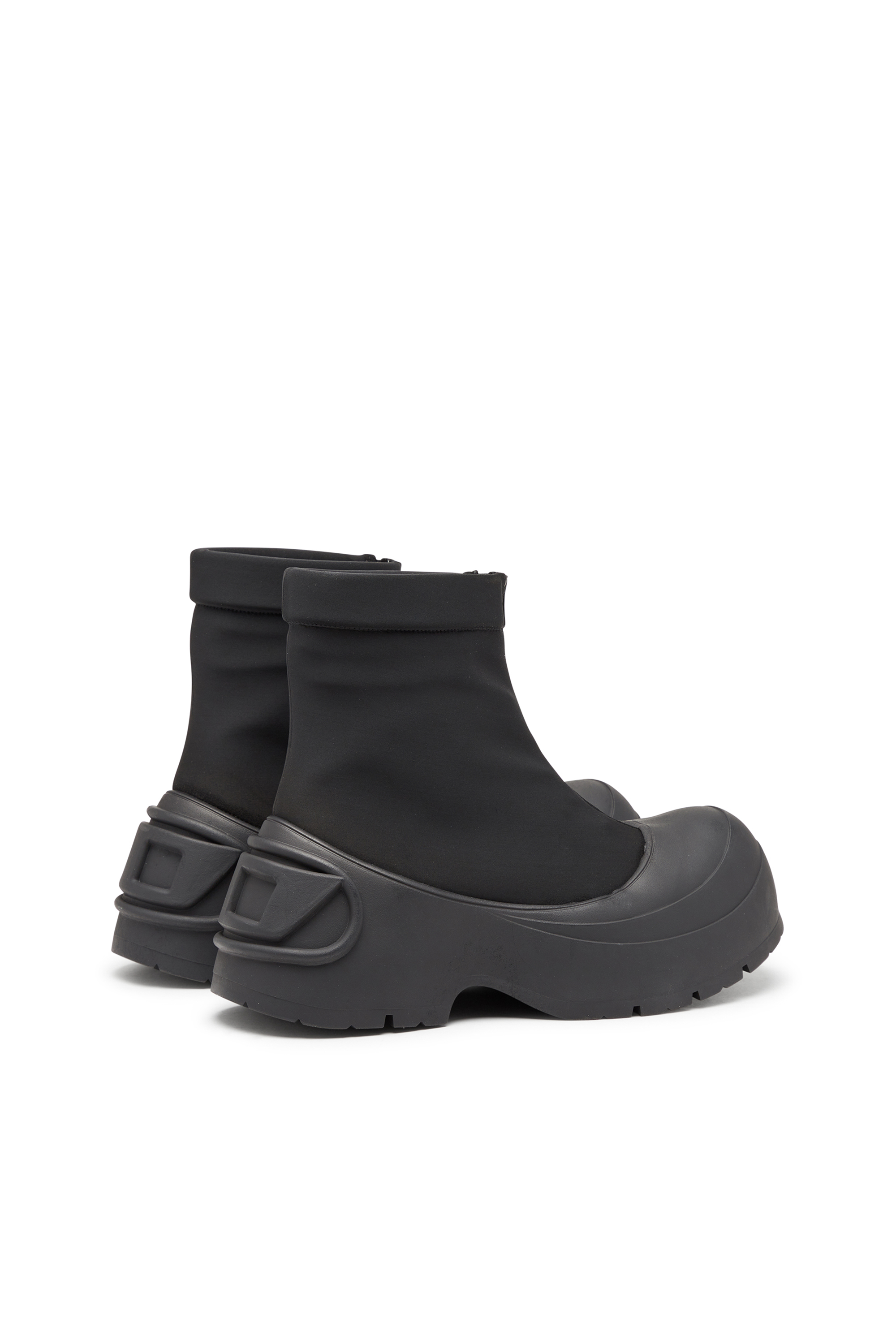 Diesel - D-DONALD CH, D-Donald-Bottines avec bordures en caoutchouc Homme in Noir - 4