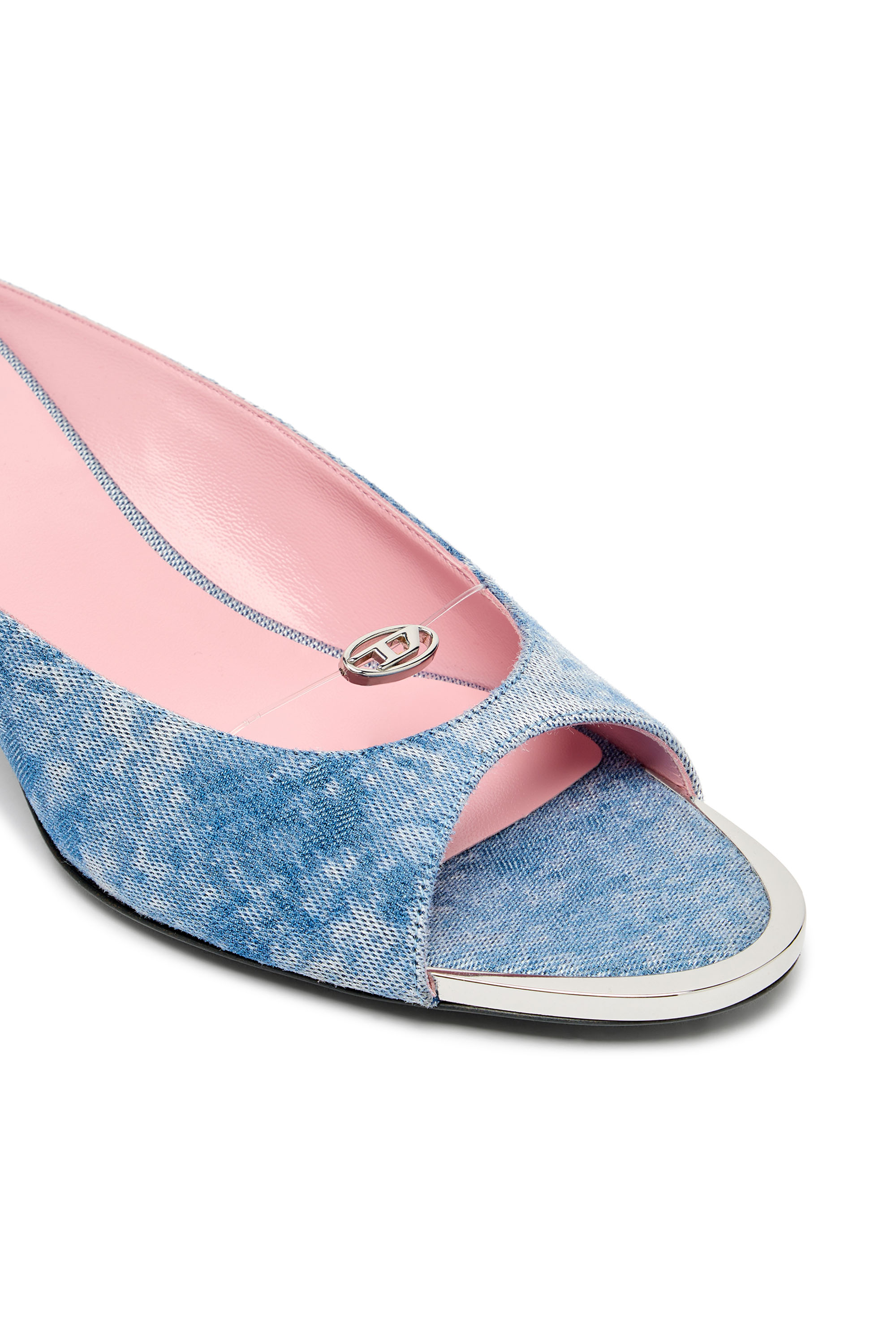 Diesel - D-DIAM'S-SA-40, D-Diam&rsquo;s-Mule en denim Low avec Oval D flottant Femme in ToBeDefined - 5