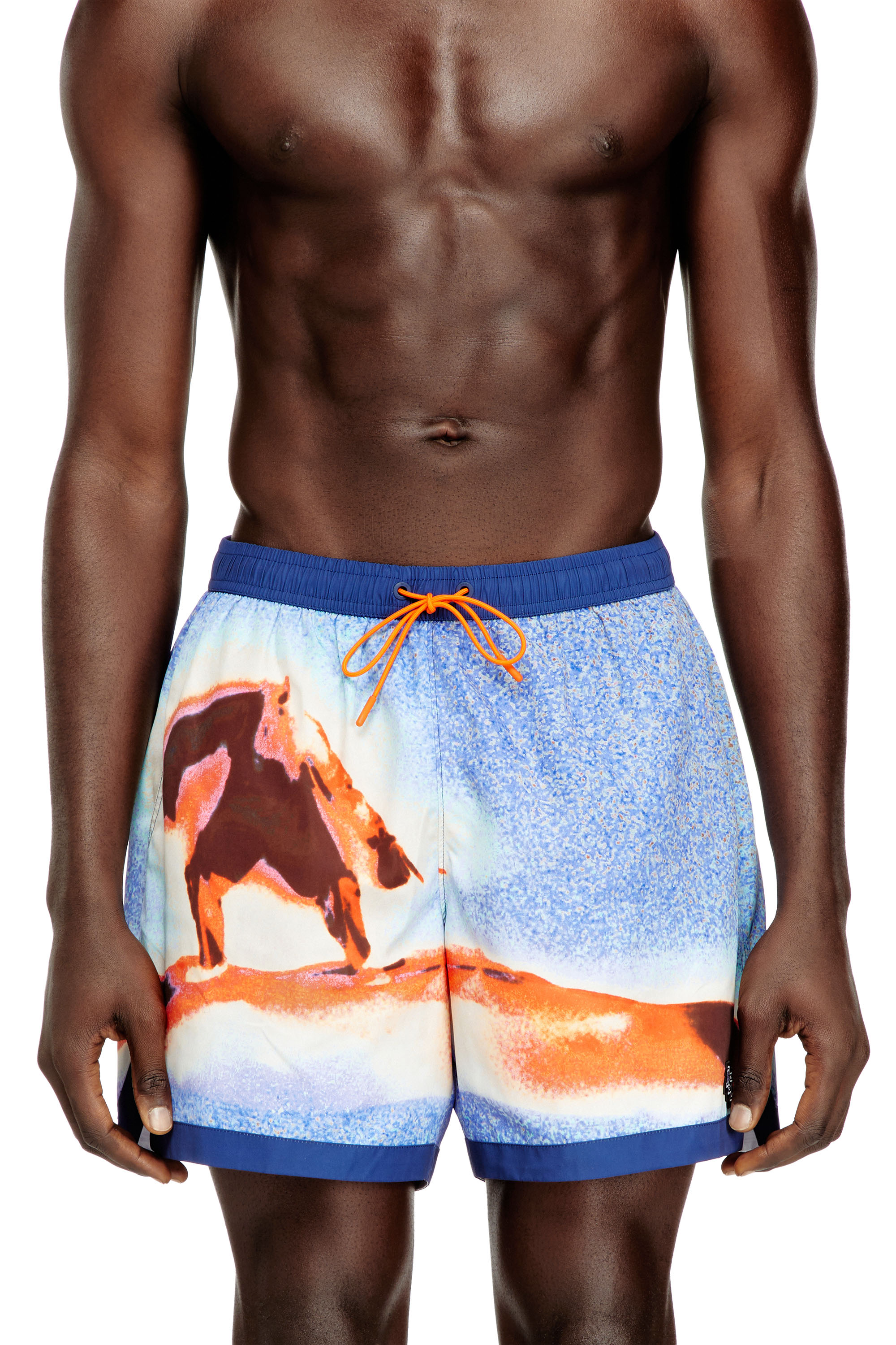 Diesel - SOCCER-41-D-POP-C, Short de bain avec imprimé planches de surf intégral Homme in ToBeDefined - 1