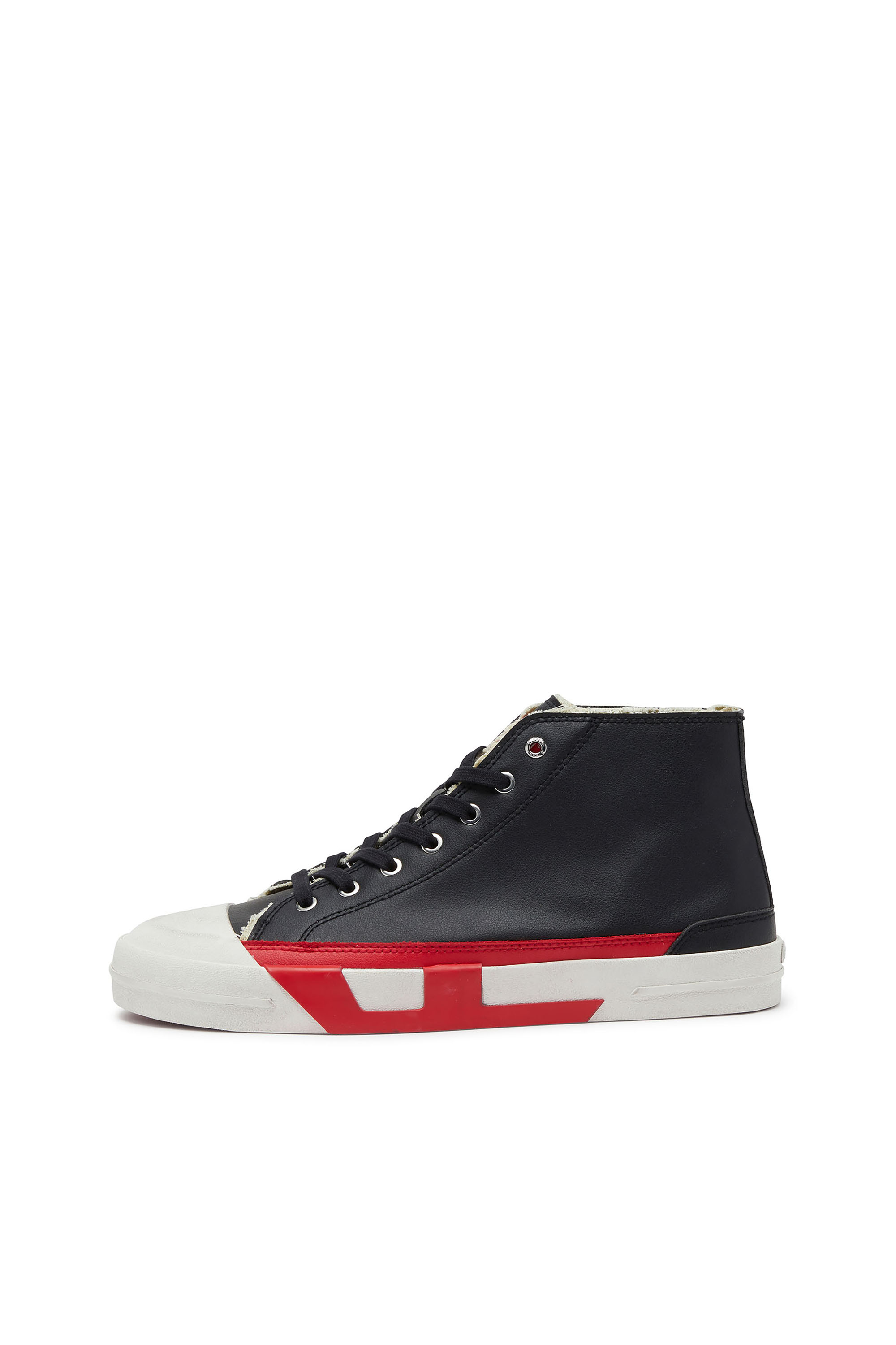 Diesel - S-D-VERSE MID II, S-D-Verse-Chaussures vulcanisées avec logo D Homme in Noir - 2