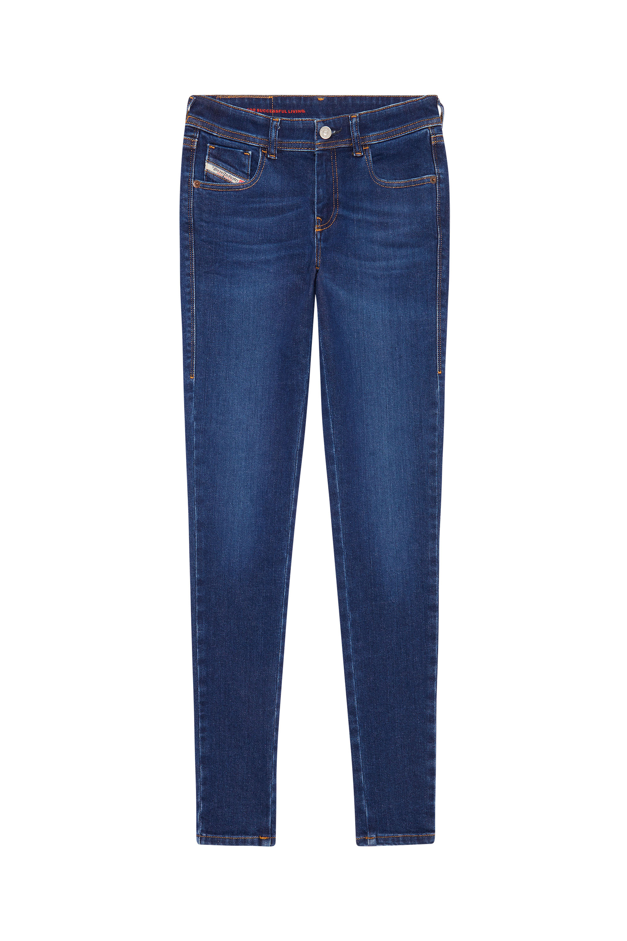 Diesel - Super skinny Jeans 2018 Slandy-Low 09C19, Bleu Foncé - Image 7