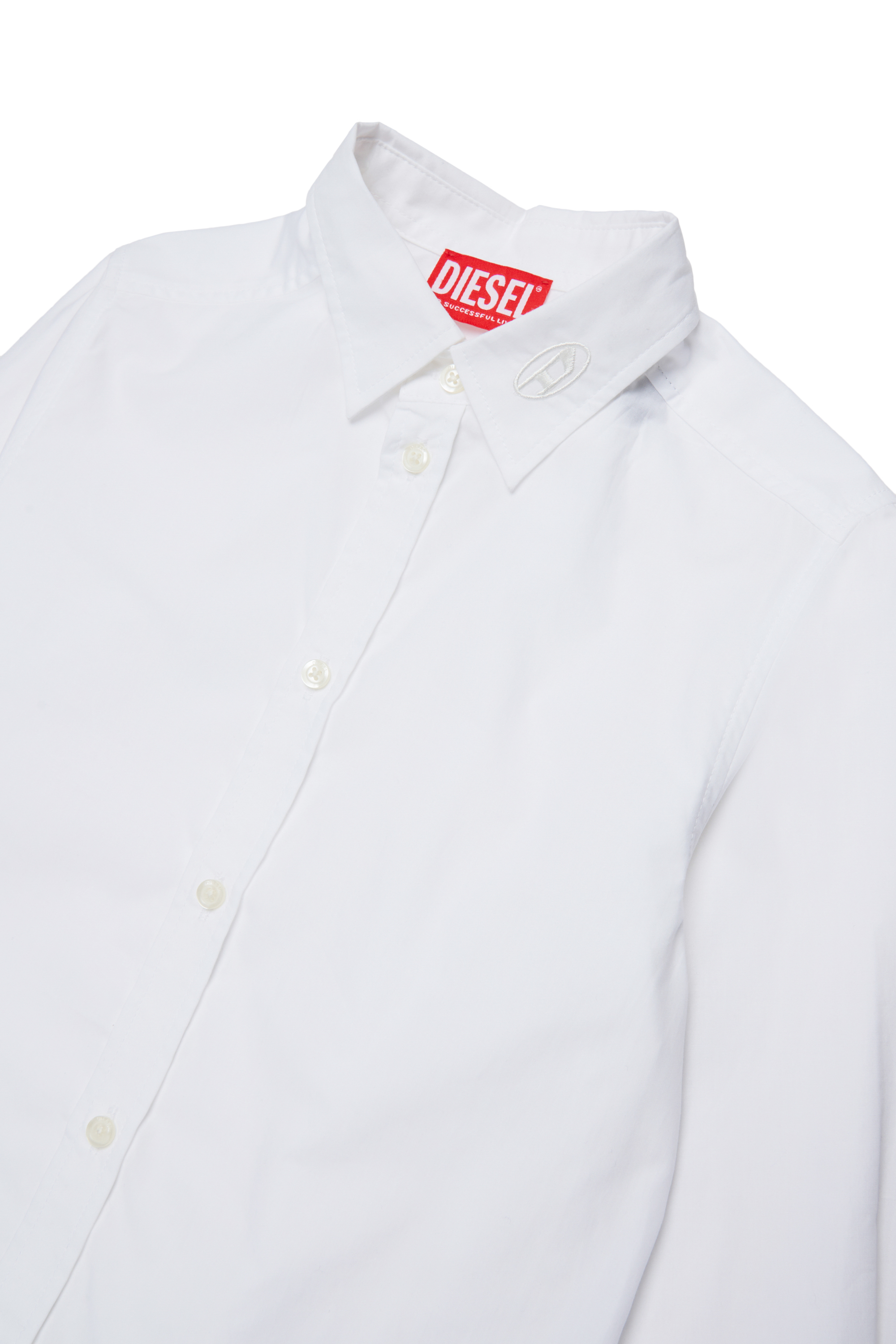 Diesel - CSTANLEY, Chemise en coton Homme in Blanc - 3
