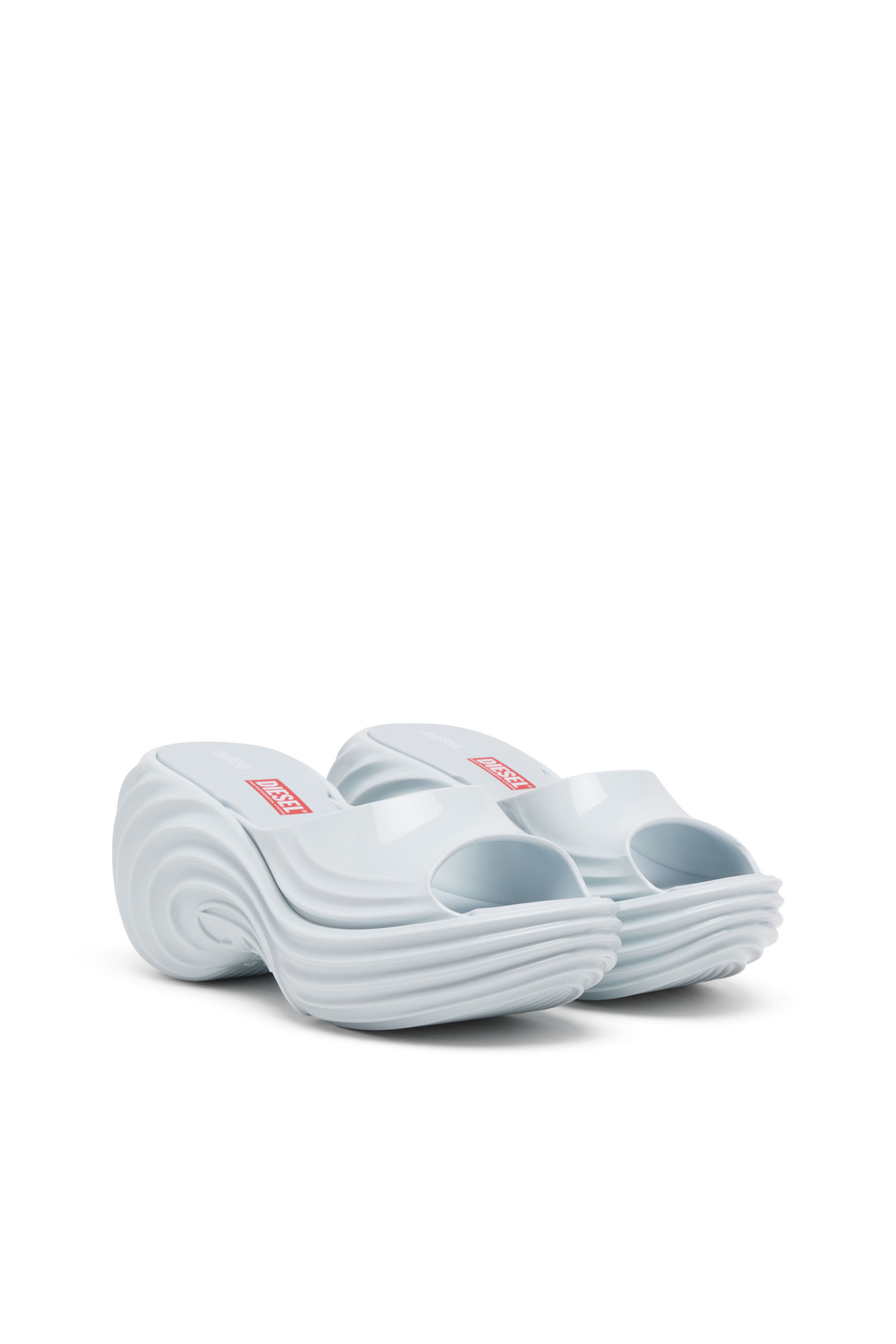 Diesel - MELISSA QUANTUM PLATFORM, Mule &agrave; plateforme en Melflex&reg; Femme in Bleu - 2