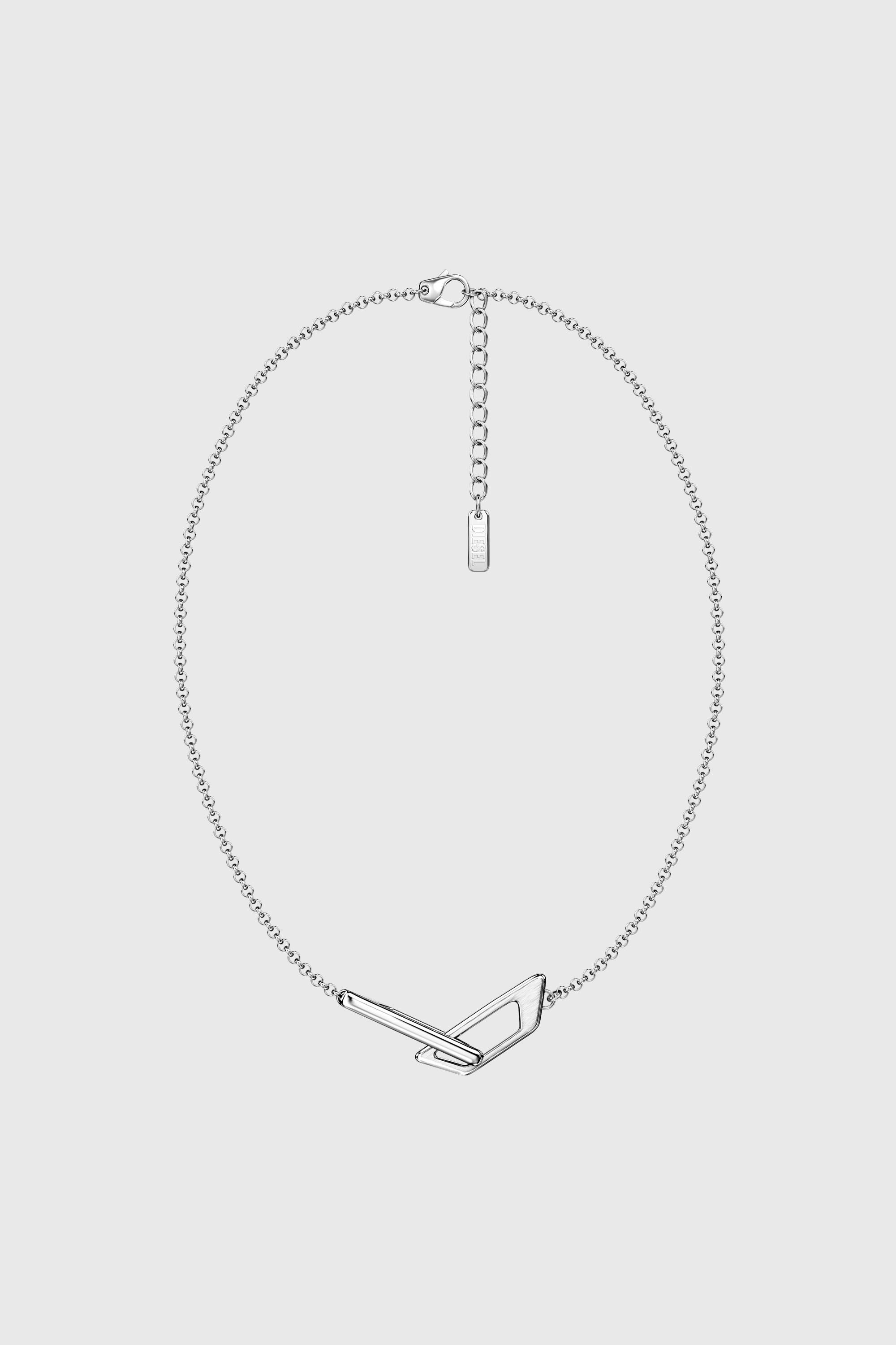 Diesel - DX1727040, Collier bande en acier inoxydable Mixte in Gris argent&eacute; - 1