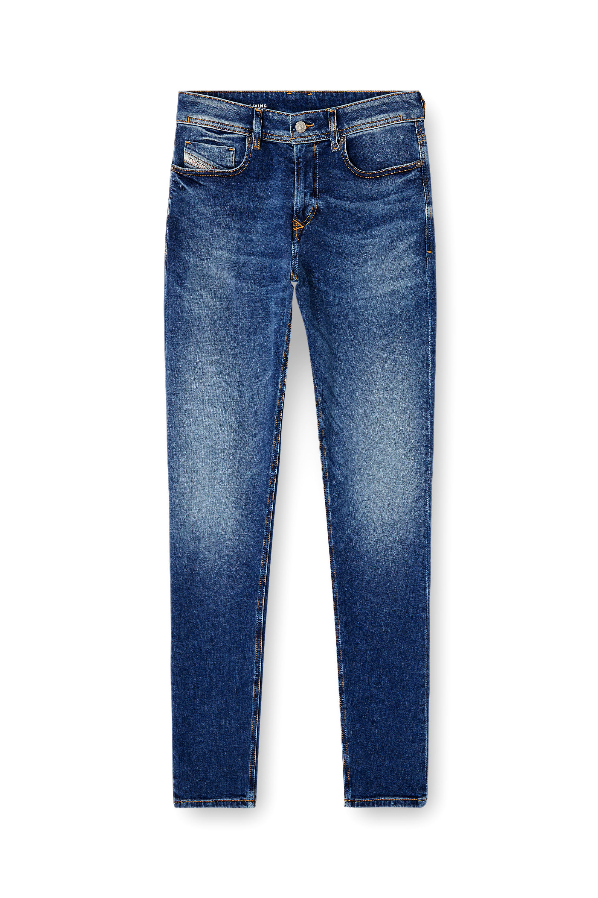 Diesel - Man's Skinny Jeans 1979 Sleenker 09J33, Medium blue - 2