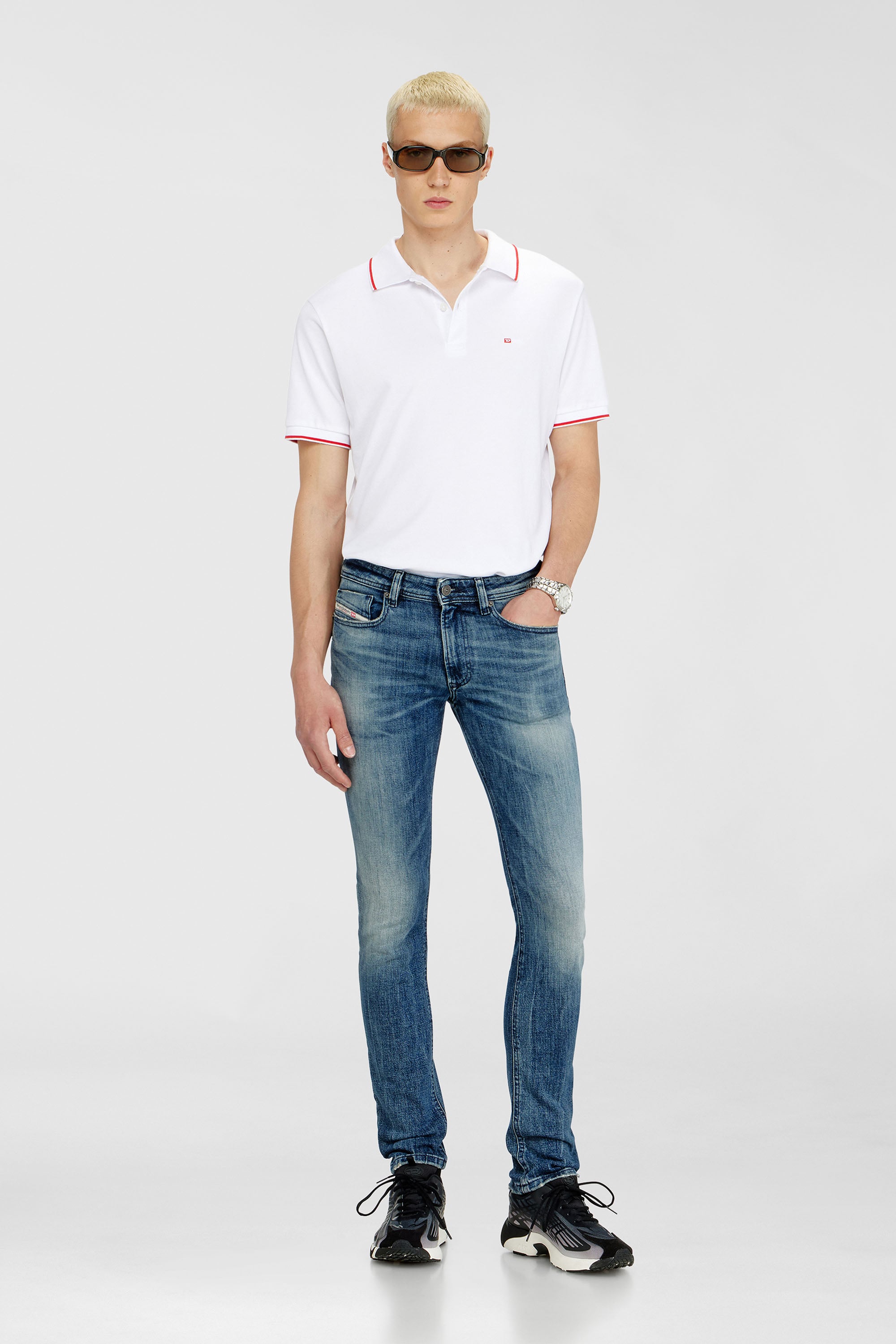 Diesel - Skinny Jeans 1979 Sleenker 0KBBE Homme, Bleu moyen - Image 1