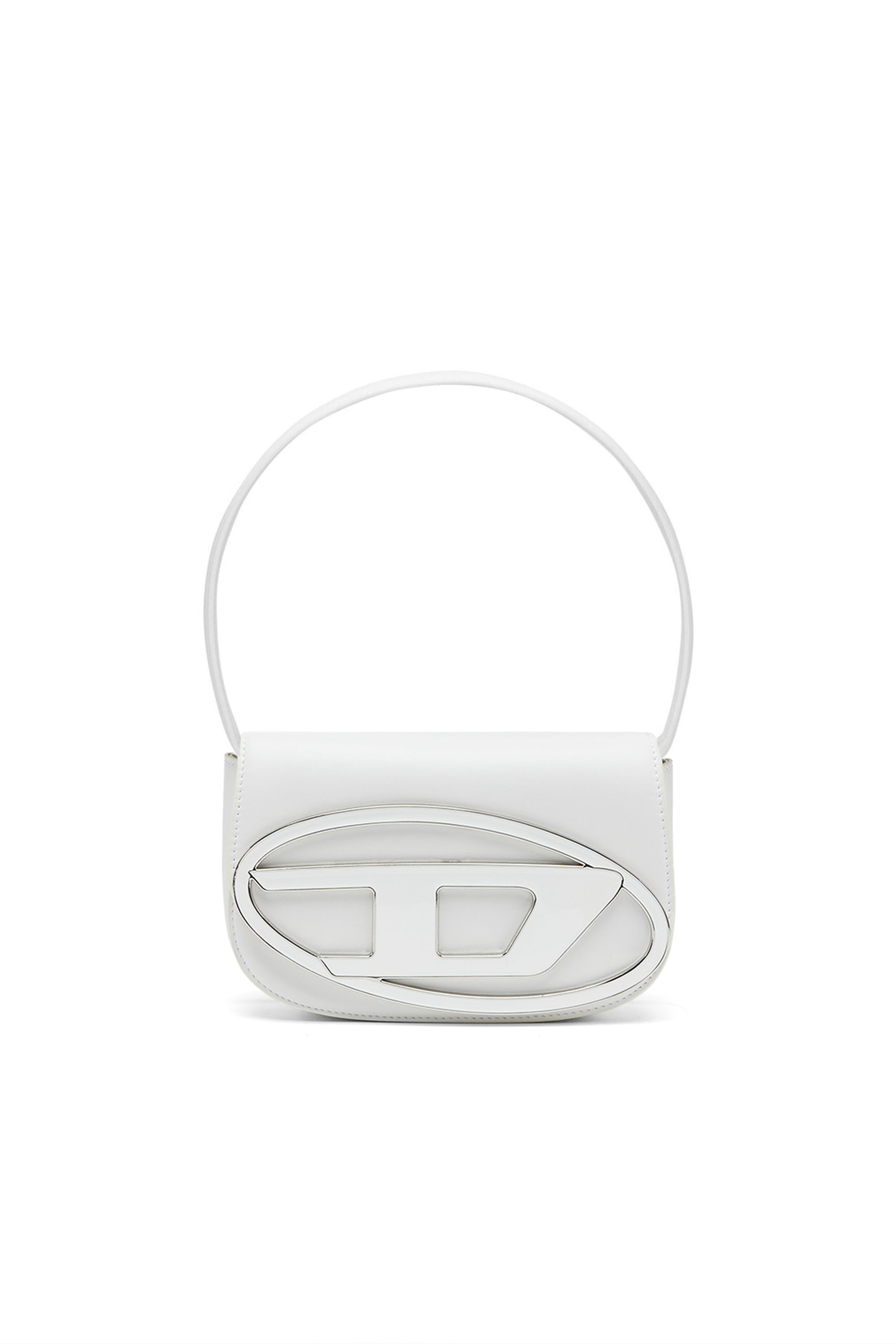 Diesel - 1DR, 1DR-Sac iconique à bandoulière en cuir nappa Femme in Blanc - 1