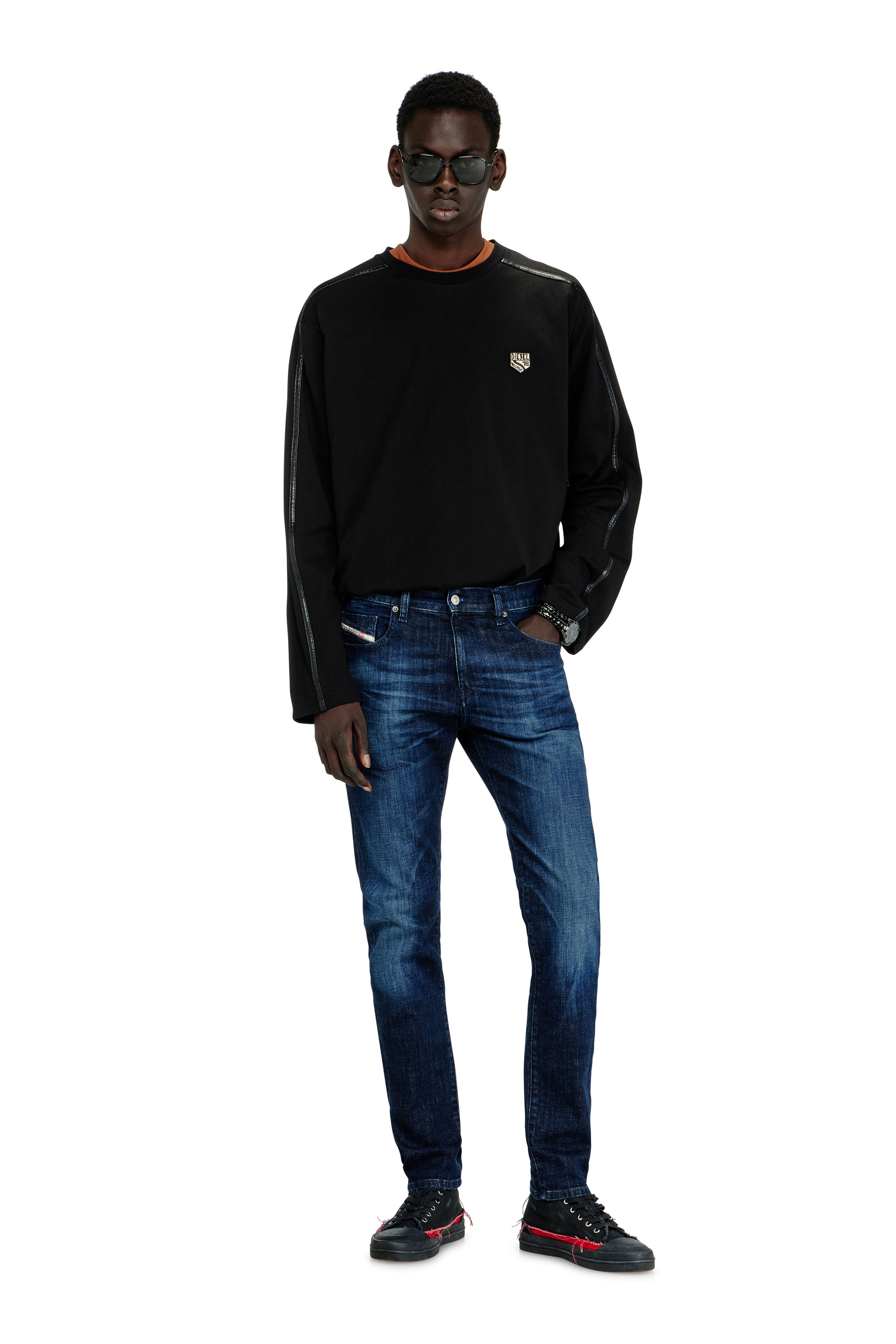 Diesel - Slim Jeans 2019 D-Strukt 0ADBL Homme, Bleu Fonc&eacute; - Image 1