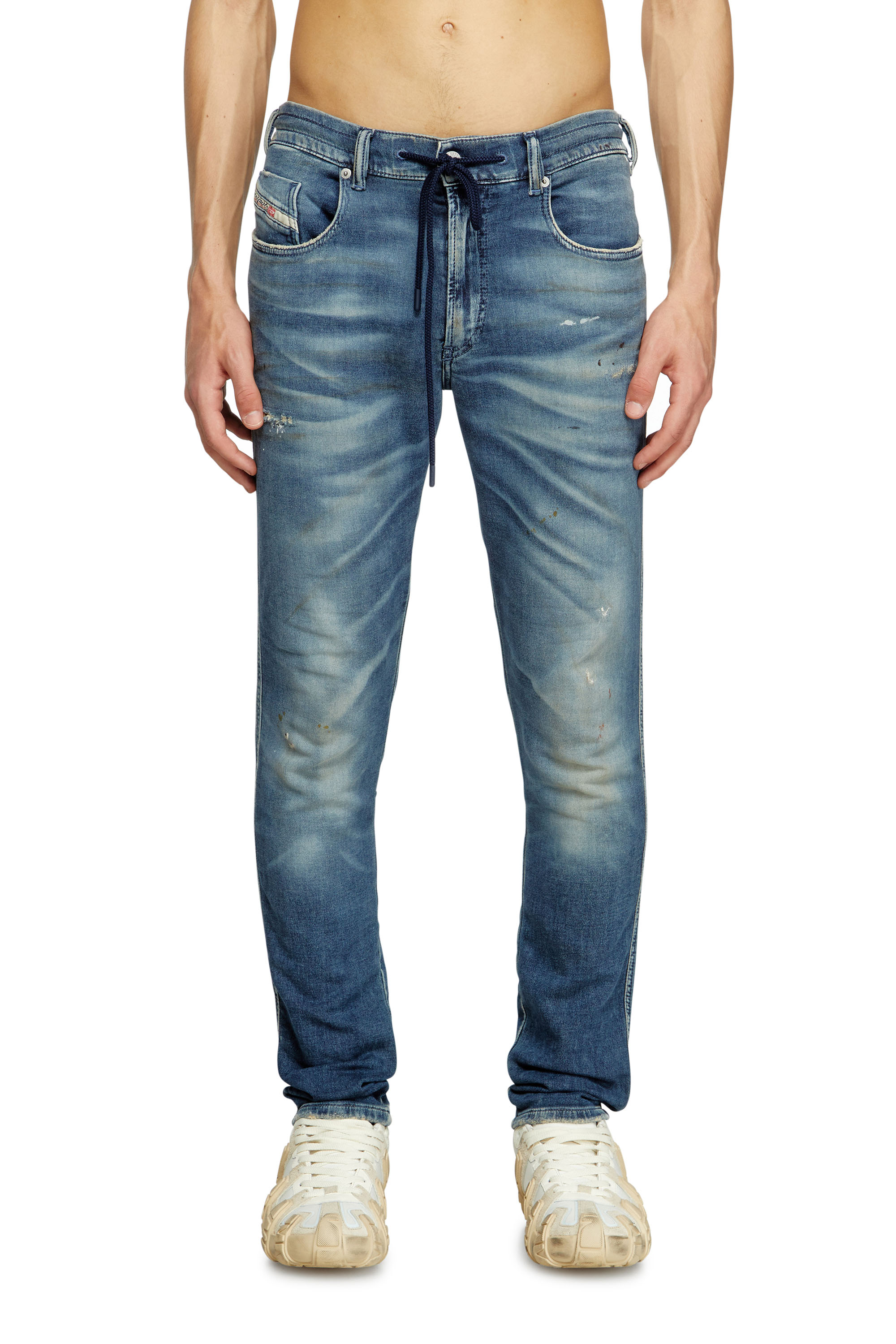Diesel - Slim 2062 D-Strukt Joggjeans® 068RY Homme, Bleu Foncé - Image 3