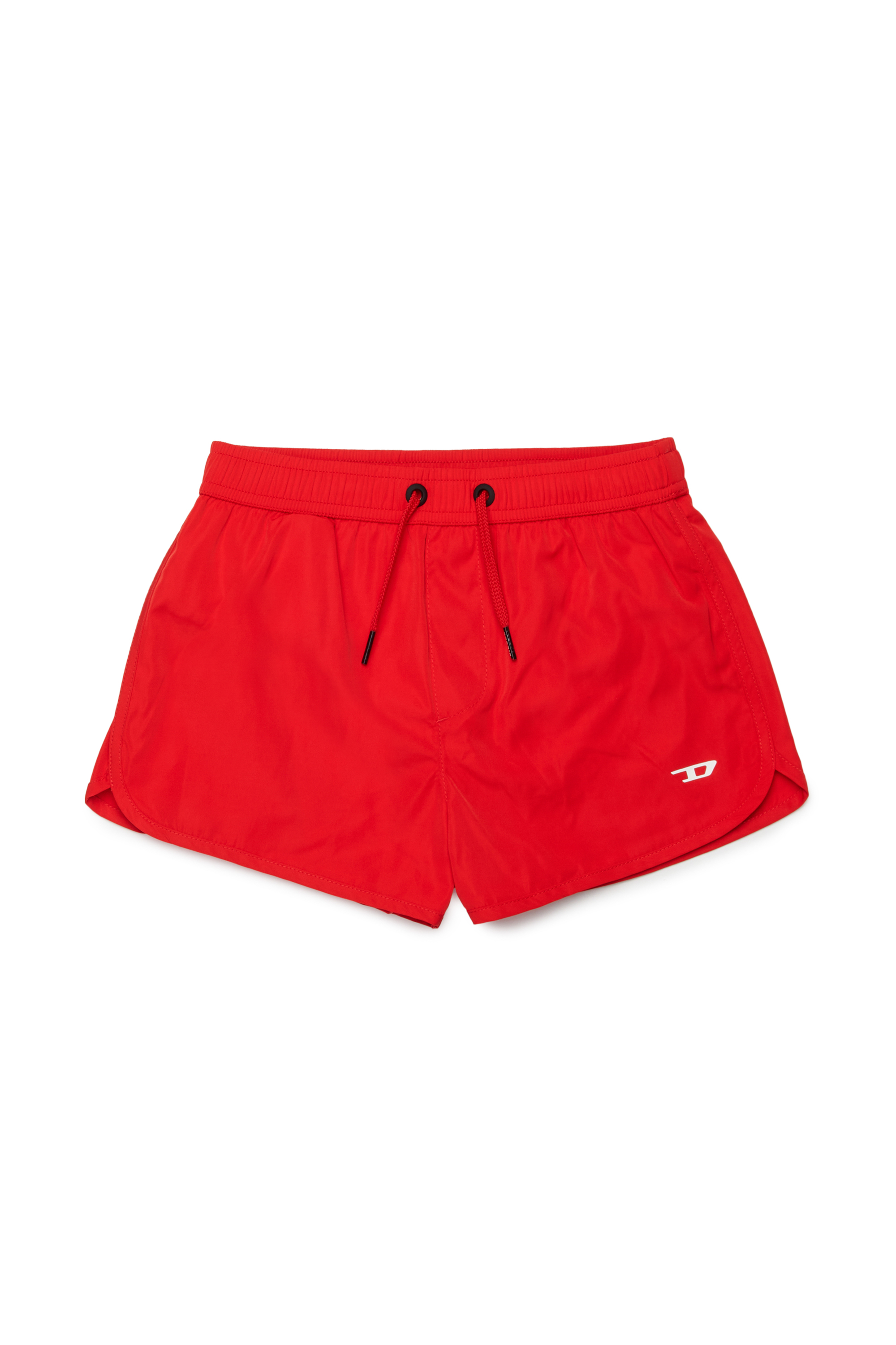 Diesel - MIARD, Short de bain avec D contrastant Homme in Rouge - 1
