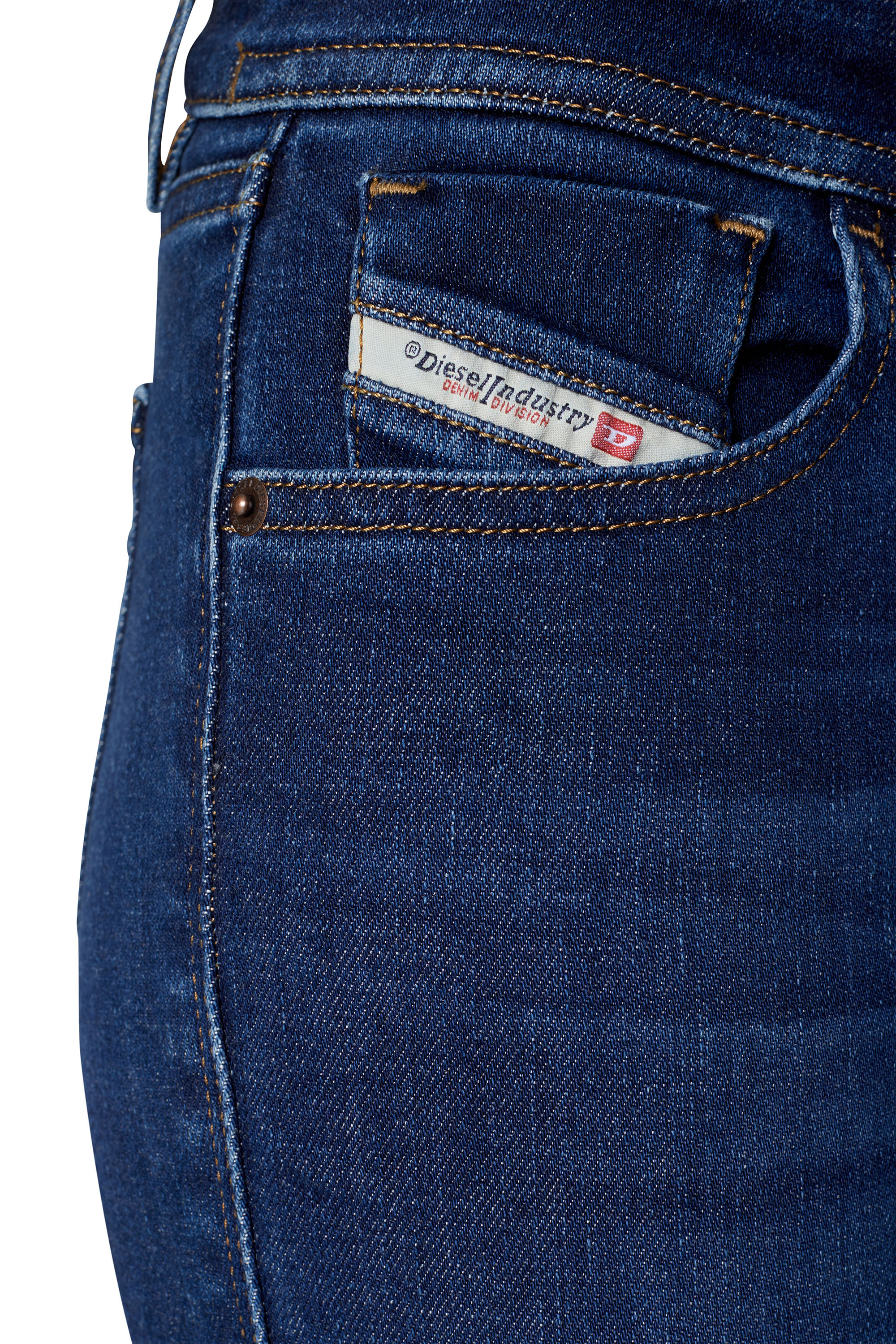 Diesel - Super skinny Jeans 2018 Slandy-Low 09C19, Bleu Foncé - Image 4