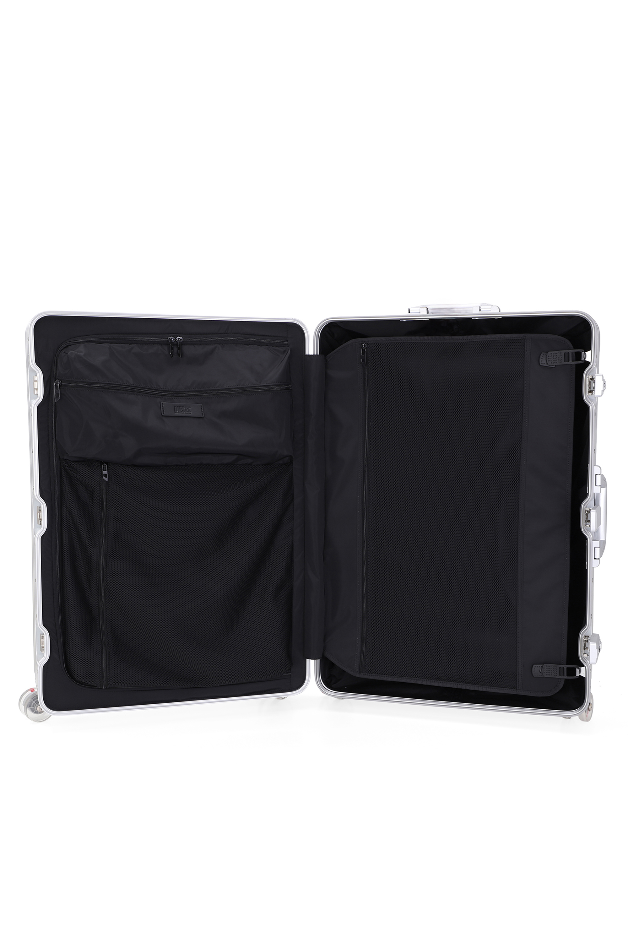 Diesel - DIESEL ALUMINUM TROLLEY- DSL002, Valise en aluminium taille L Mixte in Gris argent&eacute; - 3