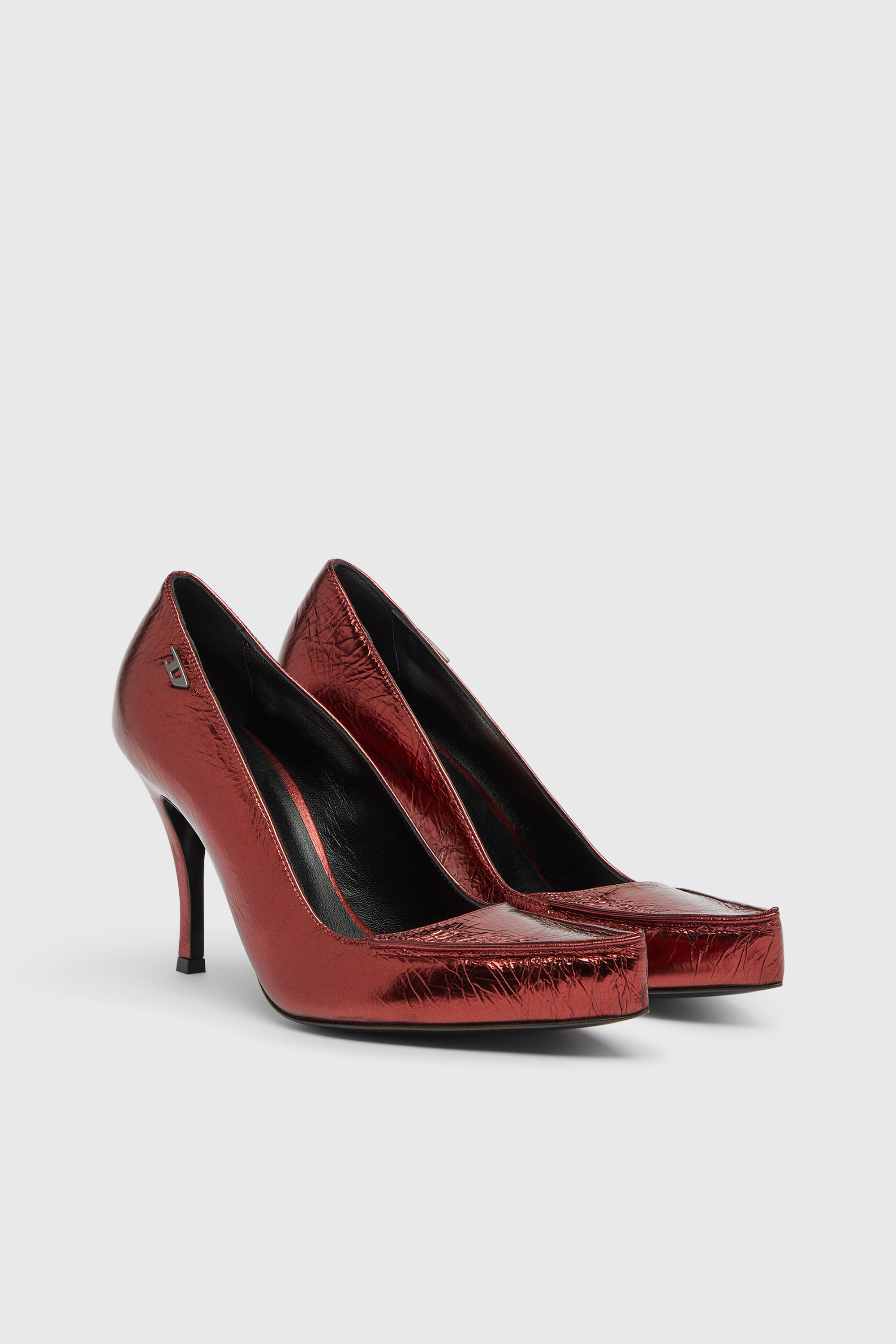 Diesel - D-LUCETTE-90-PUMP D, D-Lucette-Escarpins en cuir miroir Femme in ToBeDefined - 2