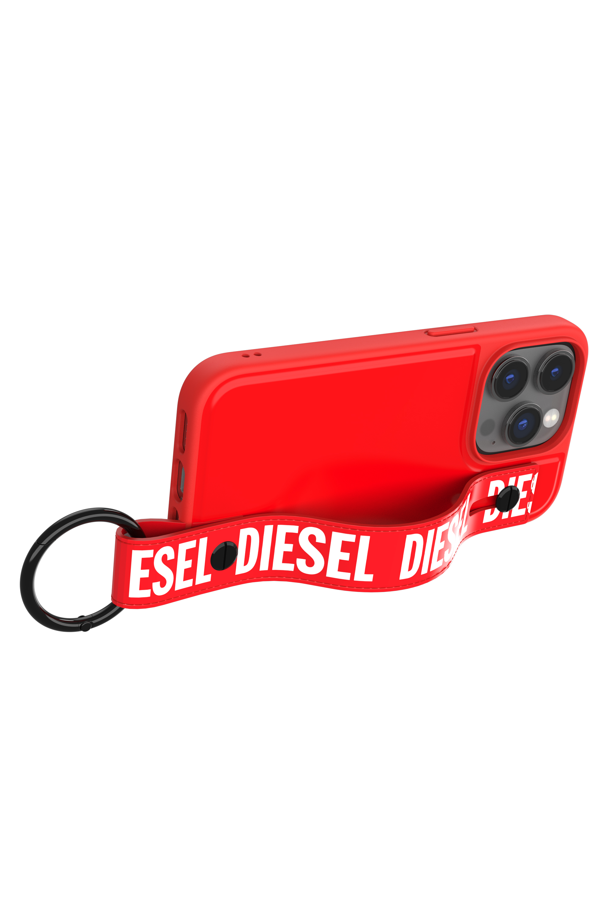 Diesel - 50287 MOULDED CASE, Coque avec bande r&eacute;tractable pur iPhone 14 Pro Mixte in Rouge - 5