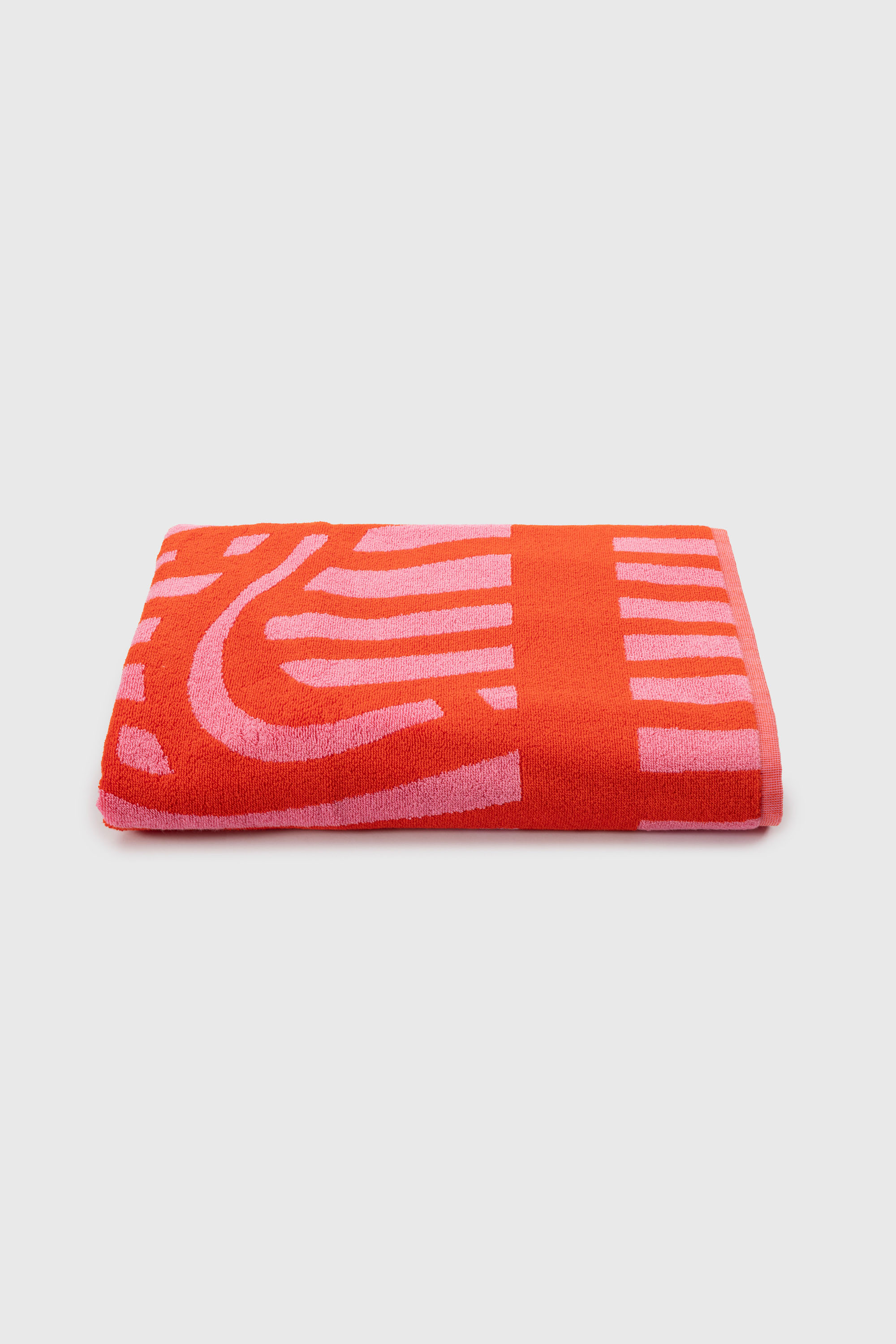 Diesel - 1018163  STRIPES PINK/RED TOWEL, Serviette &eacute;ponge 100x180 cm Mixte in Rouge - 5