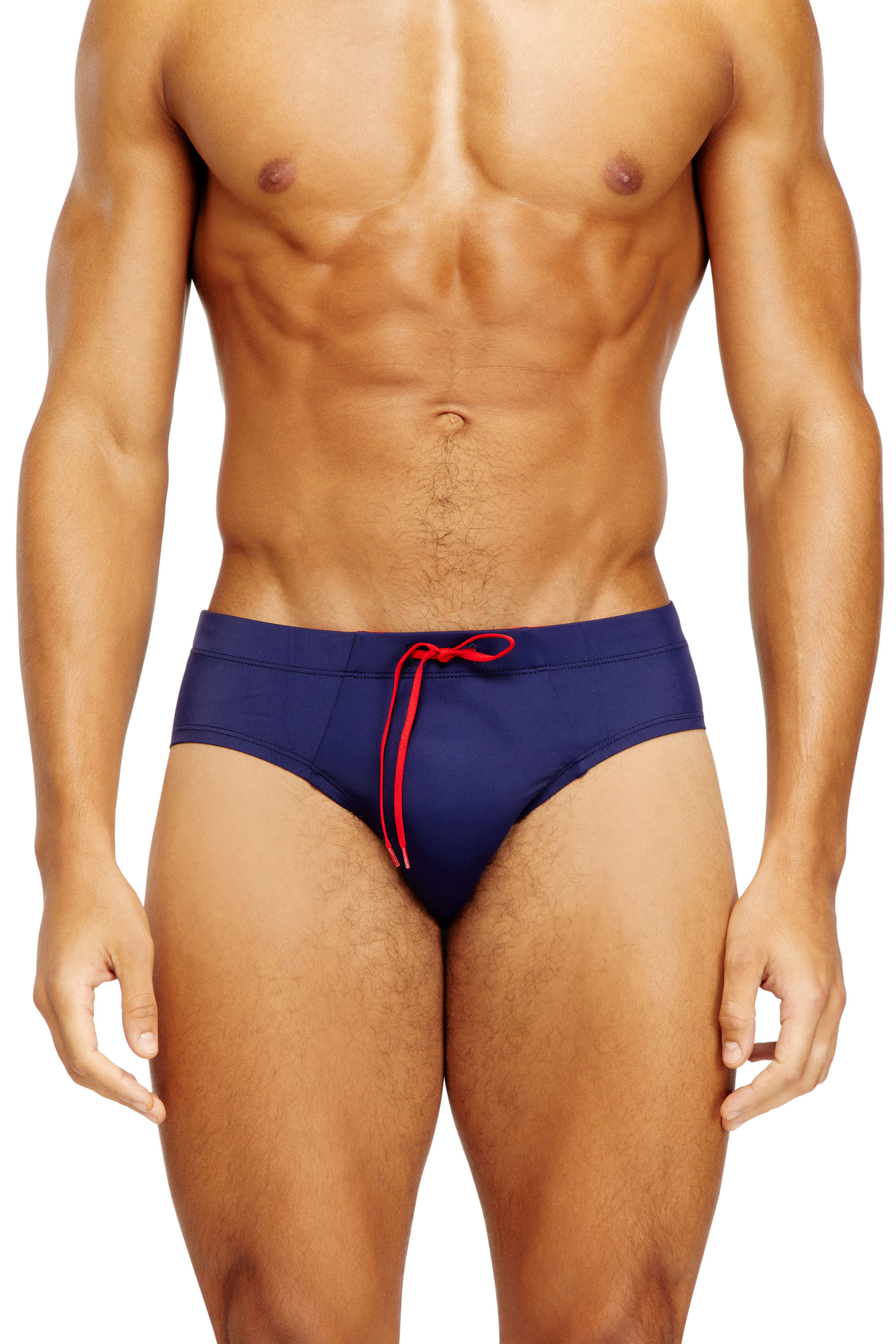 Diesel - ALFIE-D-CORE, Maillot de bain en lycra avec logo au dos Homme in Bleu - 2
