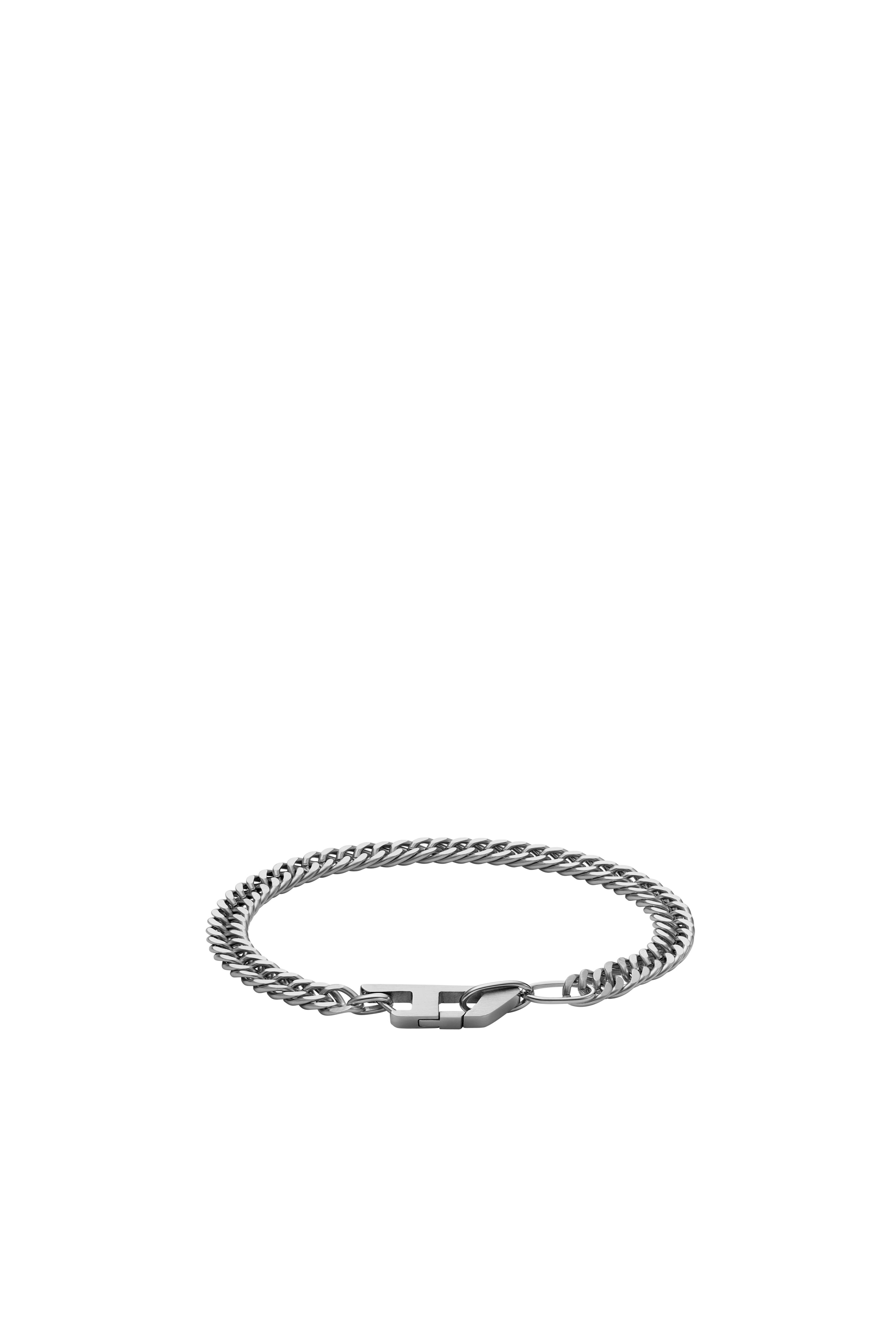 Diesel - DX1510, Unisex Stainless steel chain bracelet in Silver - Image 1