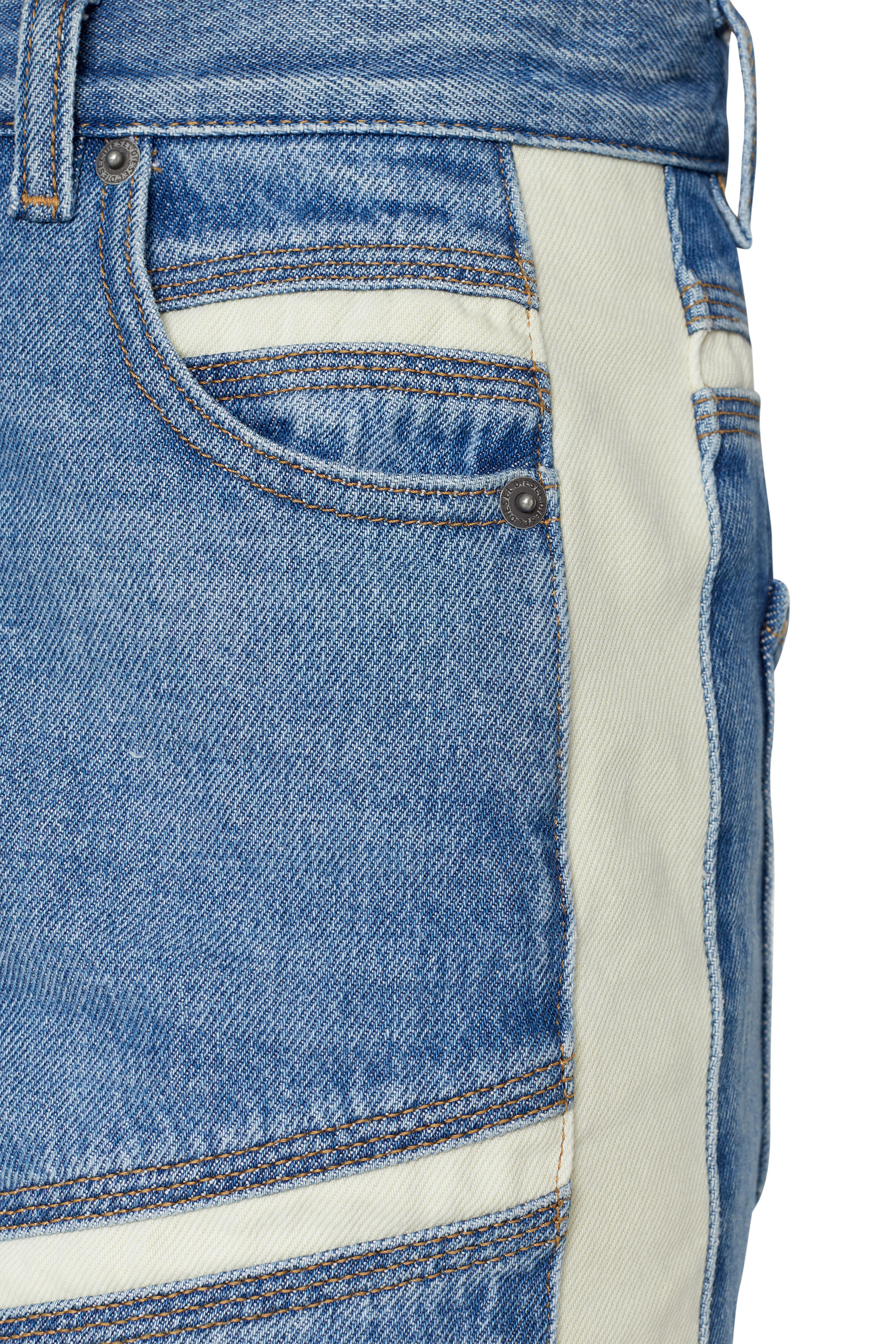 Diesel - D-Pilut 09E26 Straight Jeans, Bleu Clair - Image 3