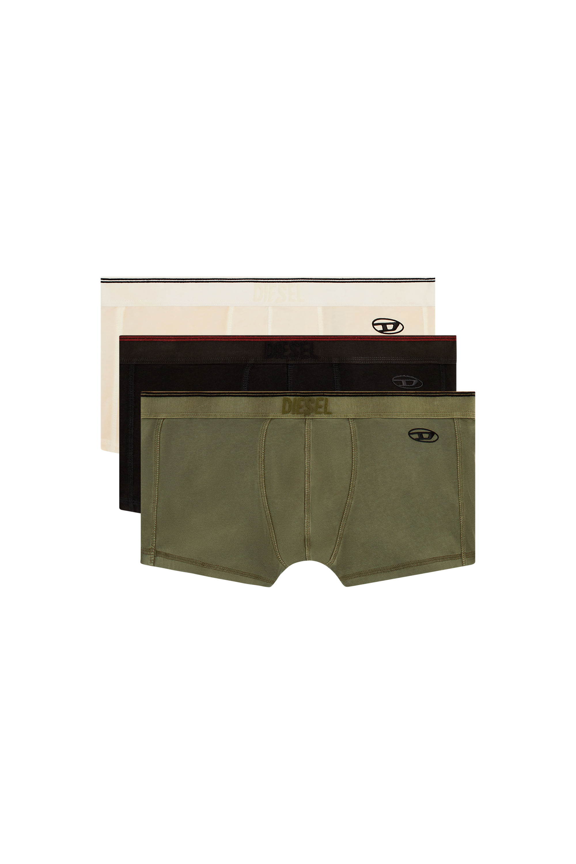 Diesel - UMBX-DAMIENTHREEPACK, Lot de 3 boxers en coton stretch Homme in Polychrome - 1