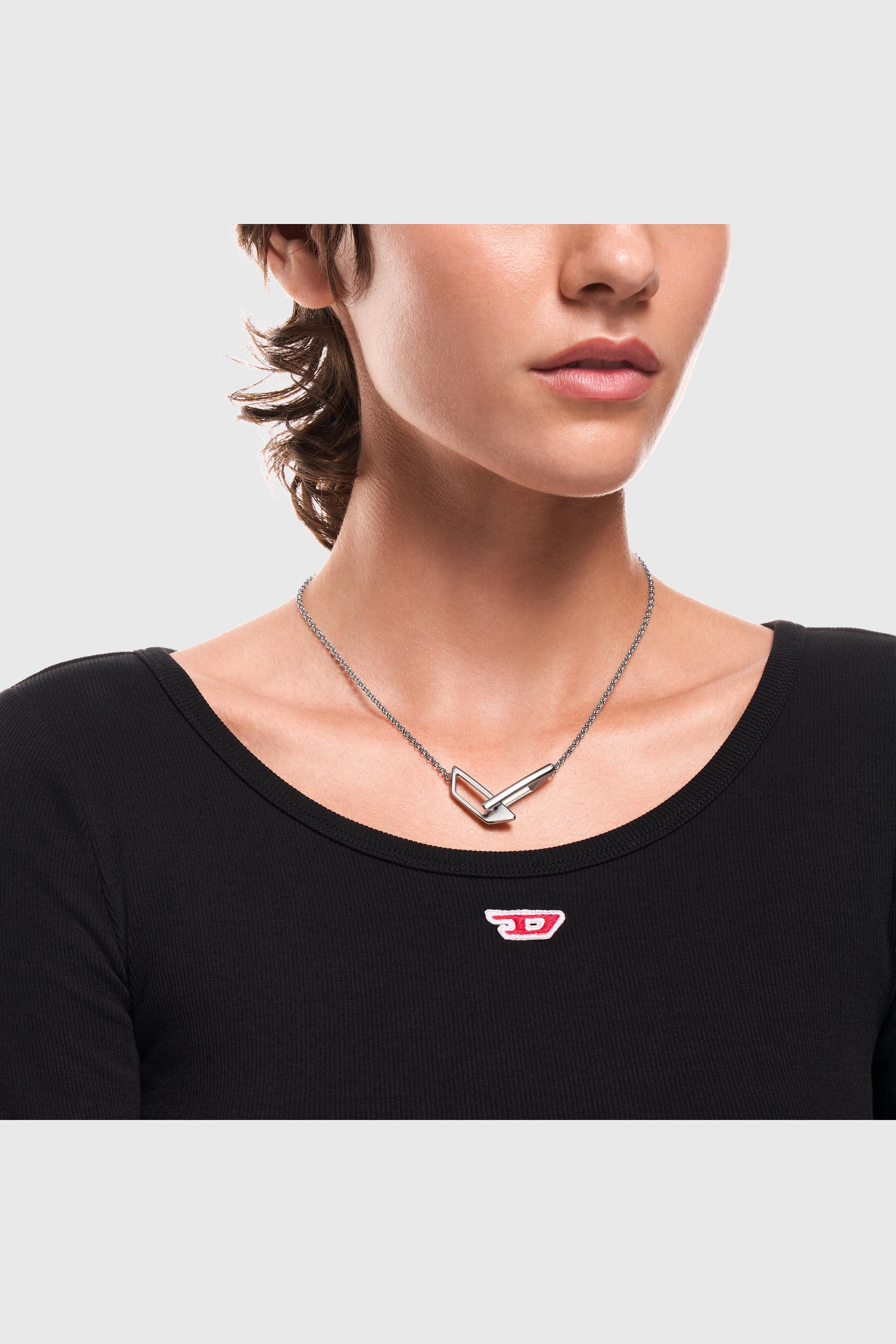 Diesel - DX1727040, Collier bande en acier inoxydable Mixte in Gris argent&eacute; - 5