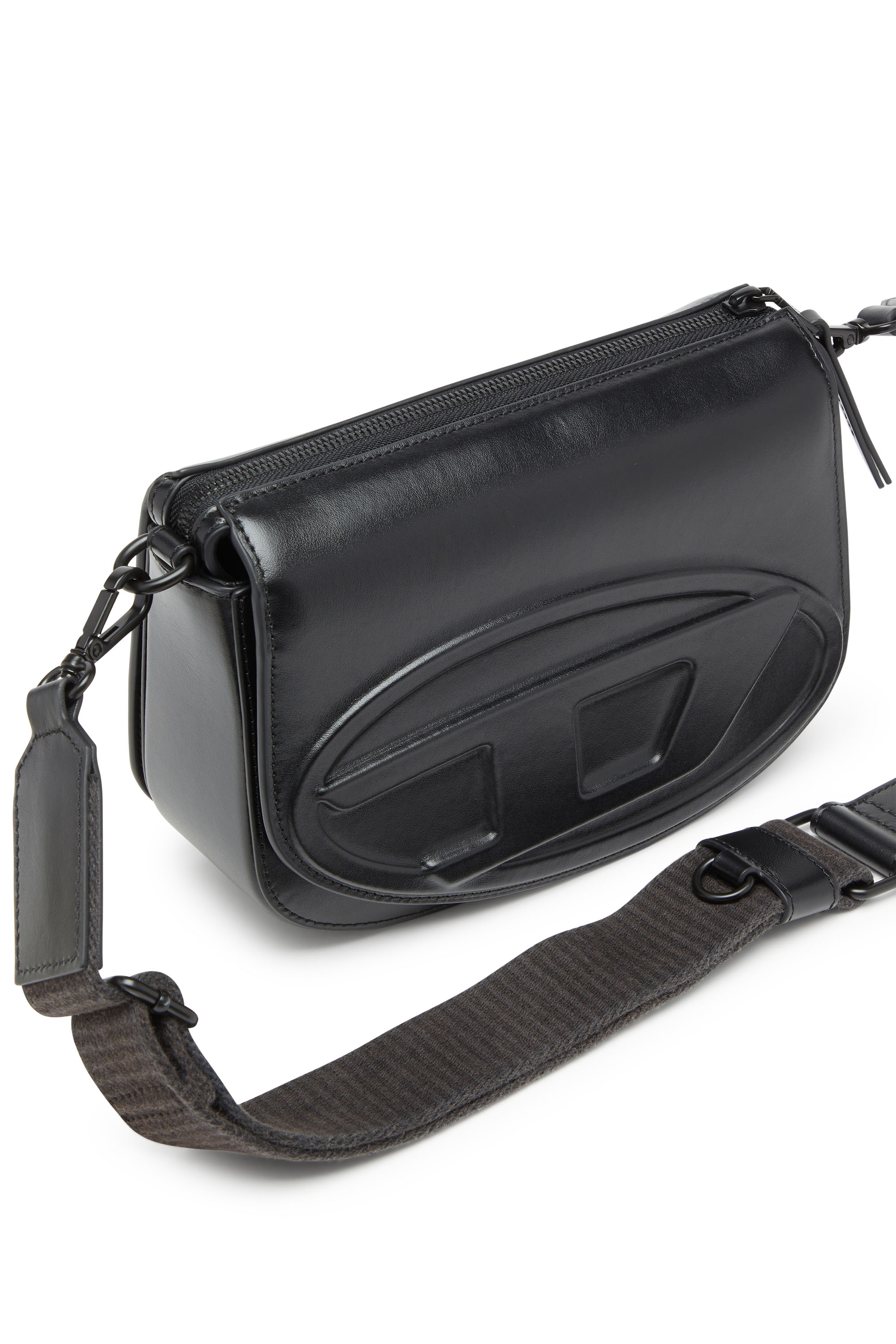 Diesel - 1DR CAMERA BAG, Sac Camera en cuir premium Mixte in Noir - 5