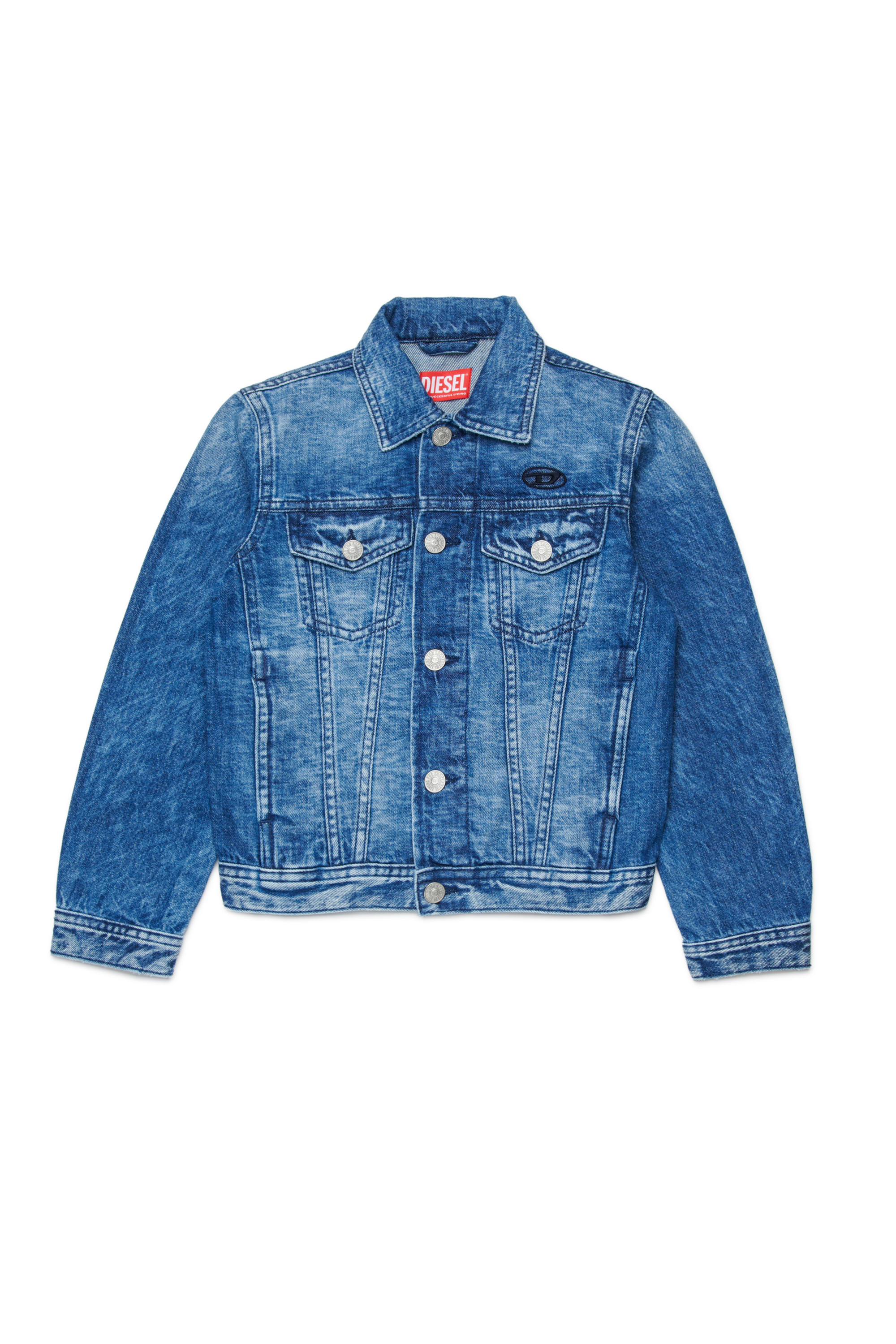 Diesel - JNHILL, Veste trucker en denim Homme in Bleu - 1