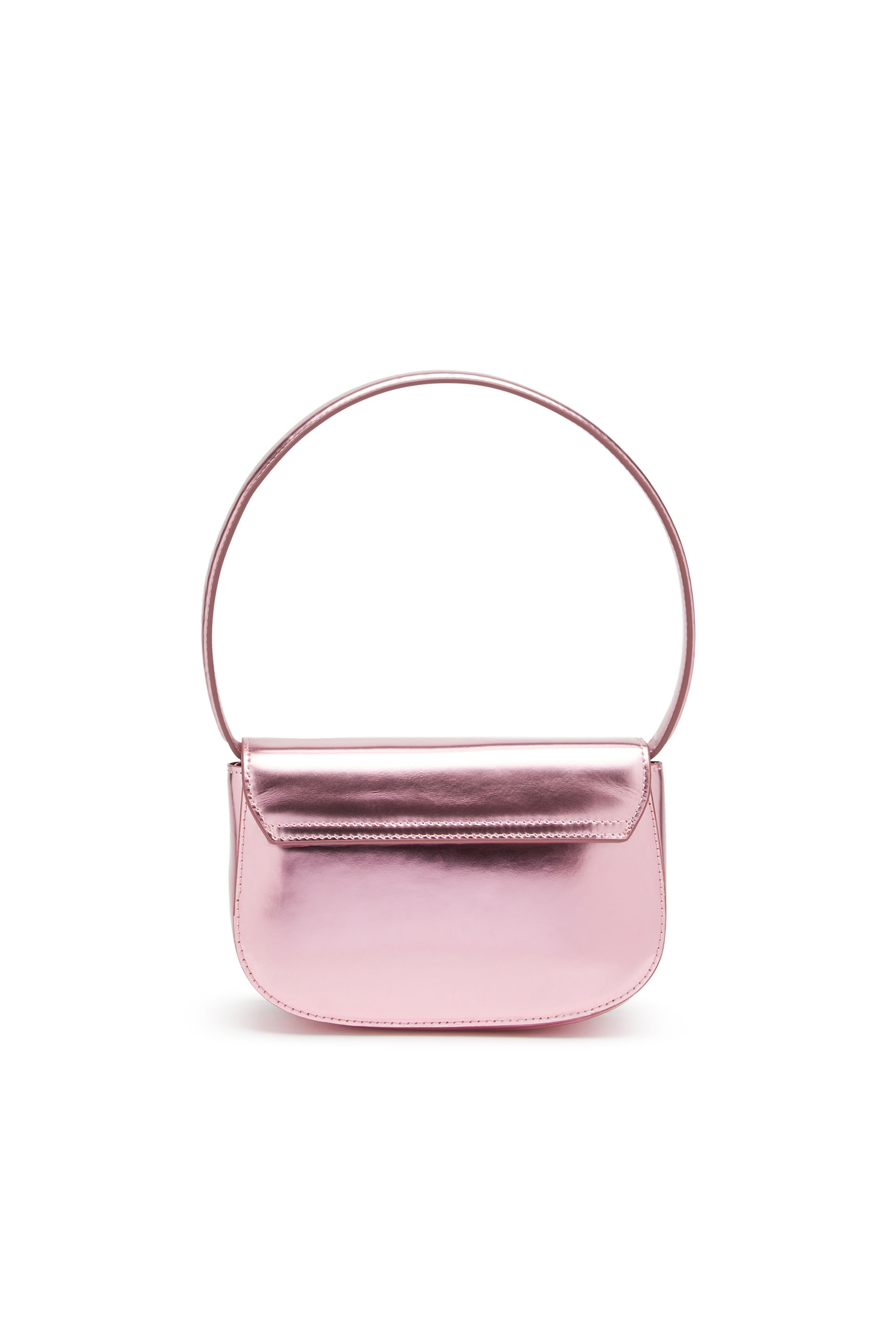 Diesel - 1DR, 1DR-Sac iconique à bandoulière en cuir effet miroir Femme in Rose - 2