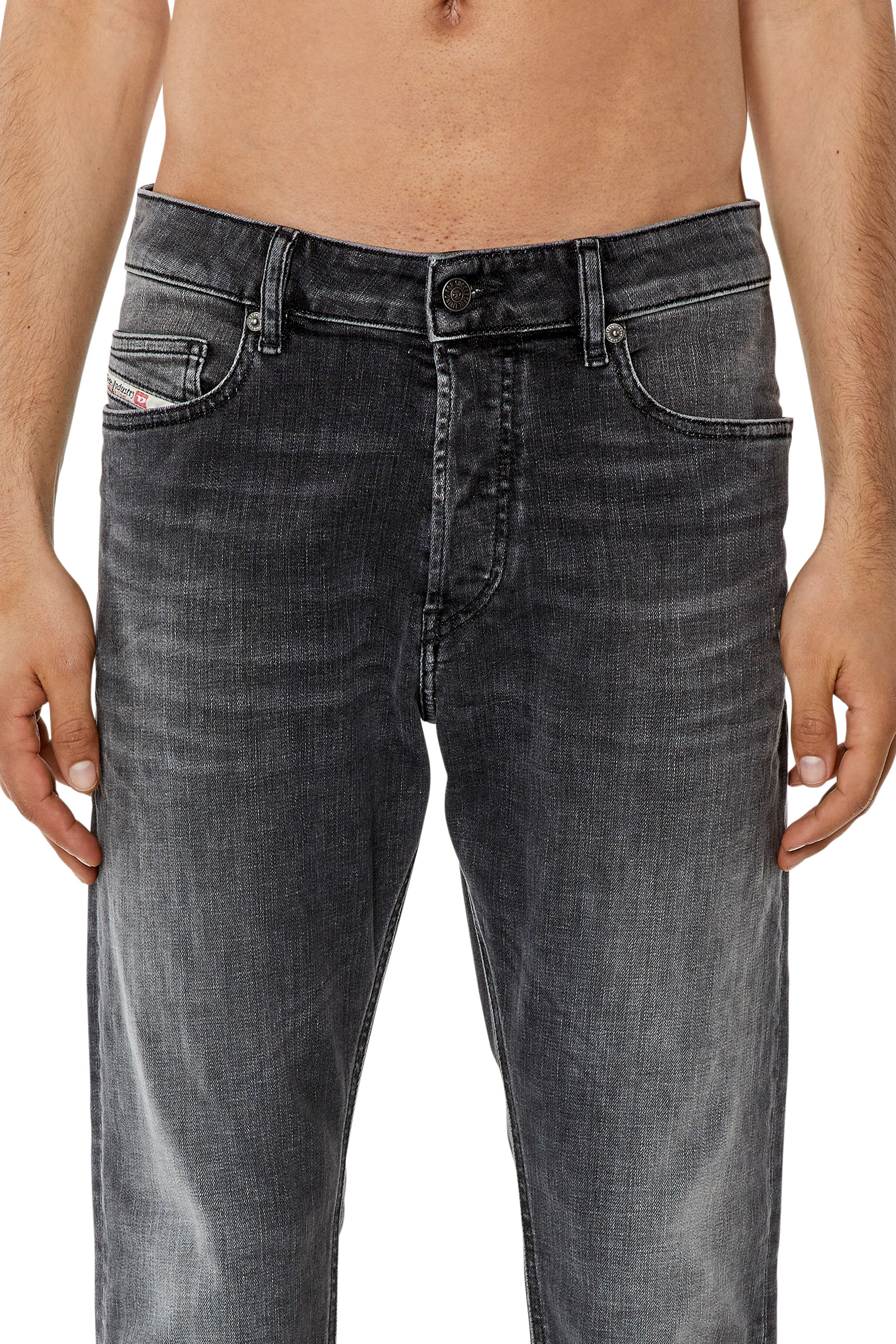 Diesel - Slim Jeans D-Luster 09G82, Noir/Gris foncé - Image 3