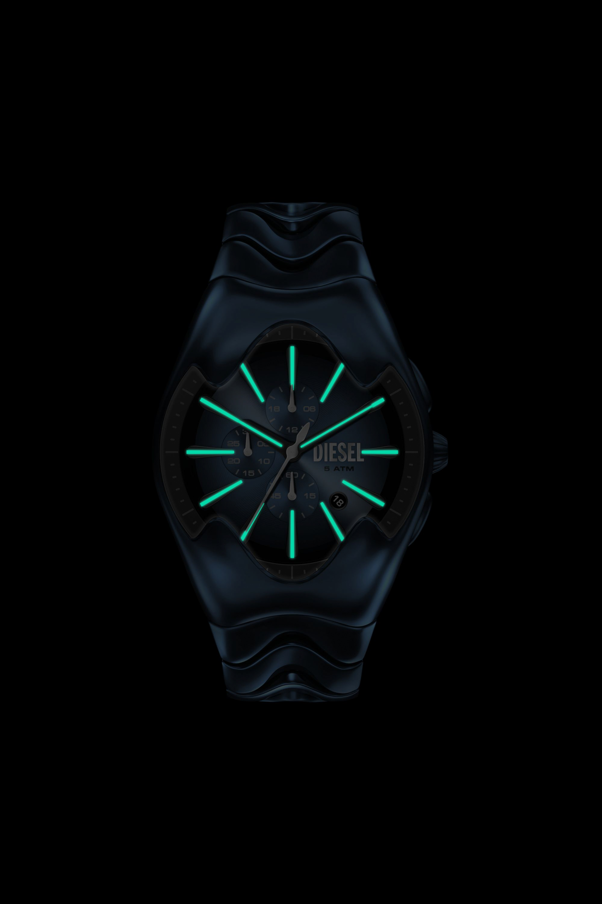 Diesel - DZ4704 WATCH, Montre Mercurial en acier inoxydable bleu Homme in Polychrome - 6