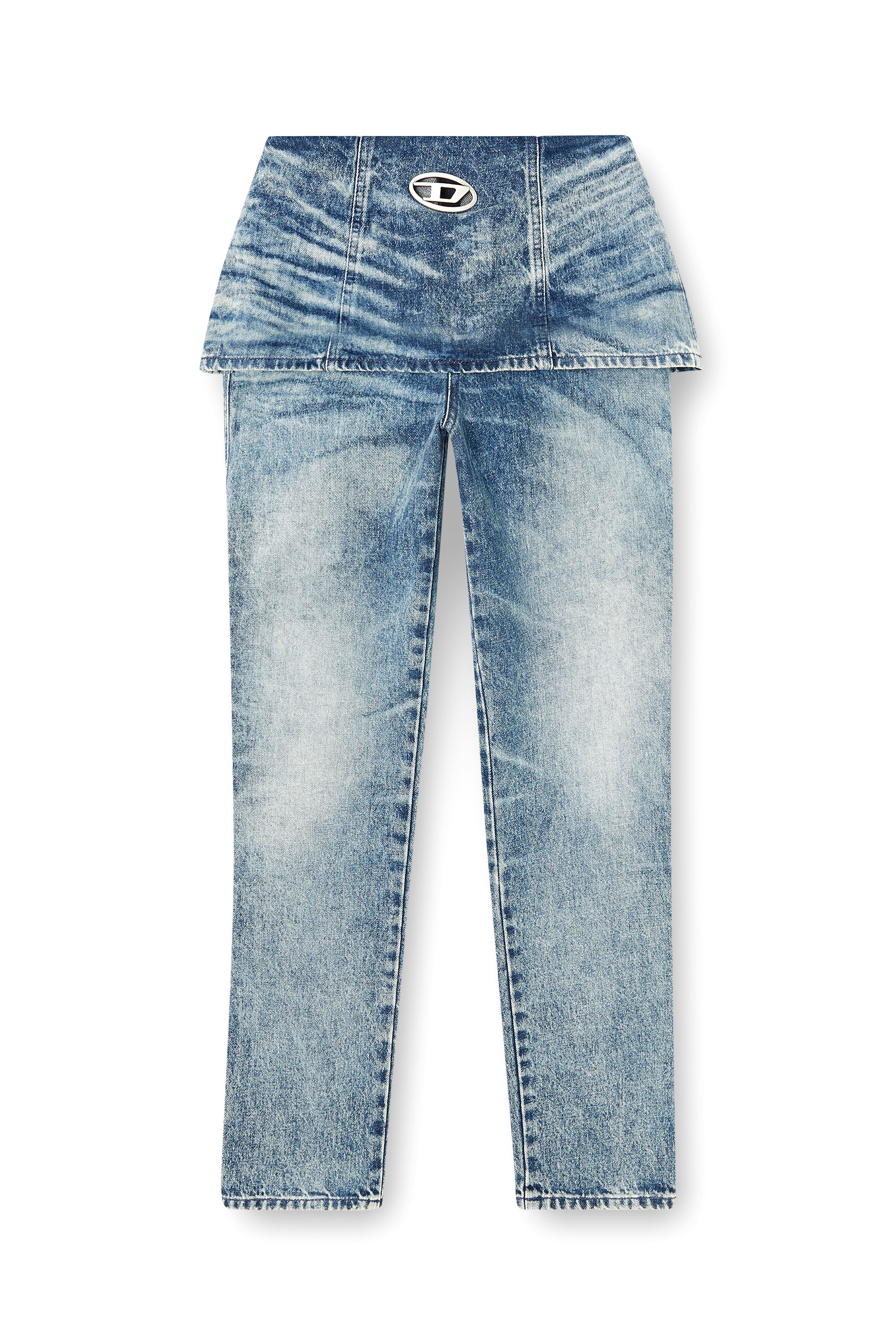 Diesel - Slim Jeans D-Hourjian 007DA Femme, Bleu Clair - Image 2