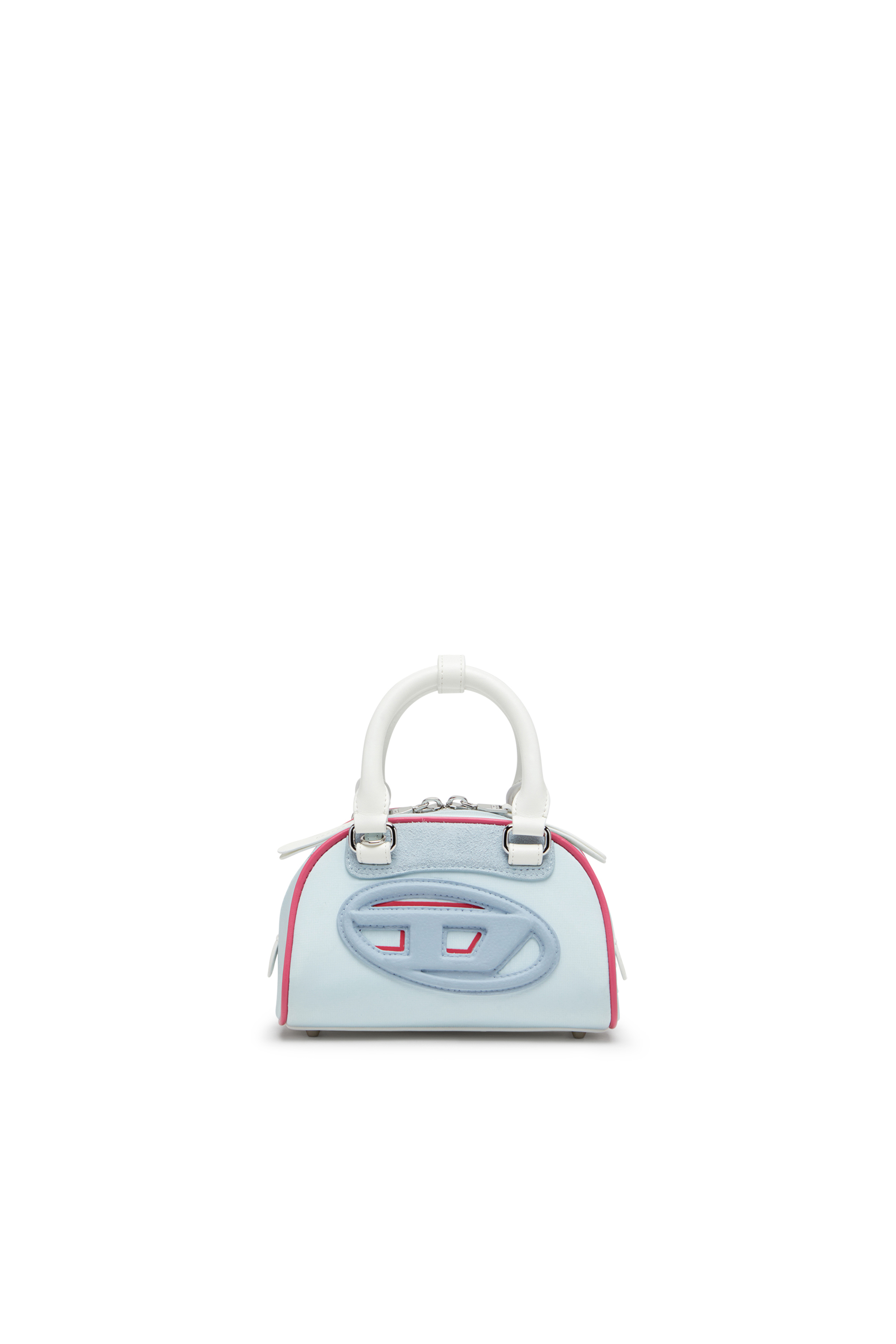 Diesel - 1DR DOME CROSSBODY, Mini sac bowling color-block Femme in Bleu - 1