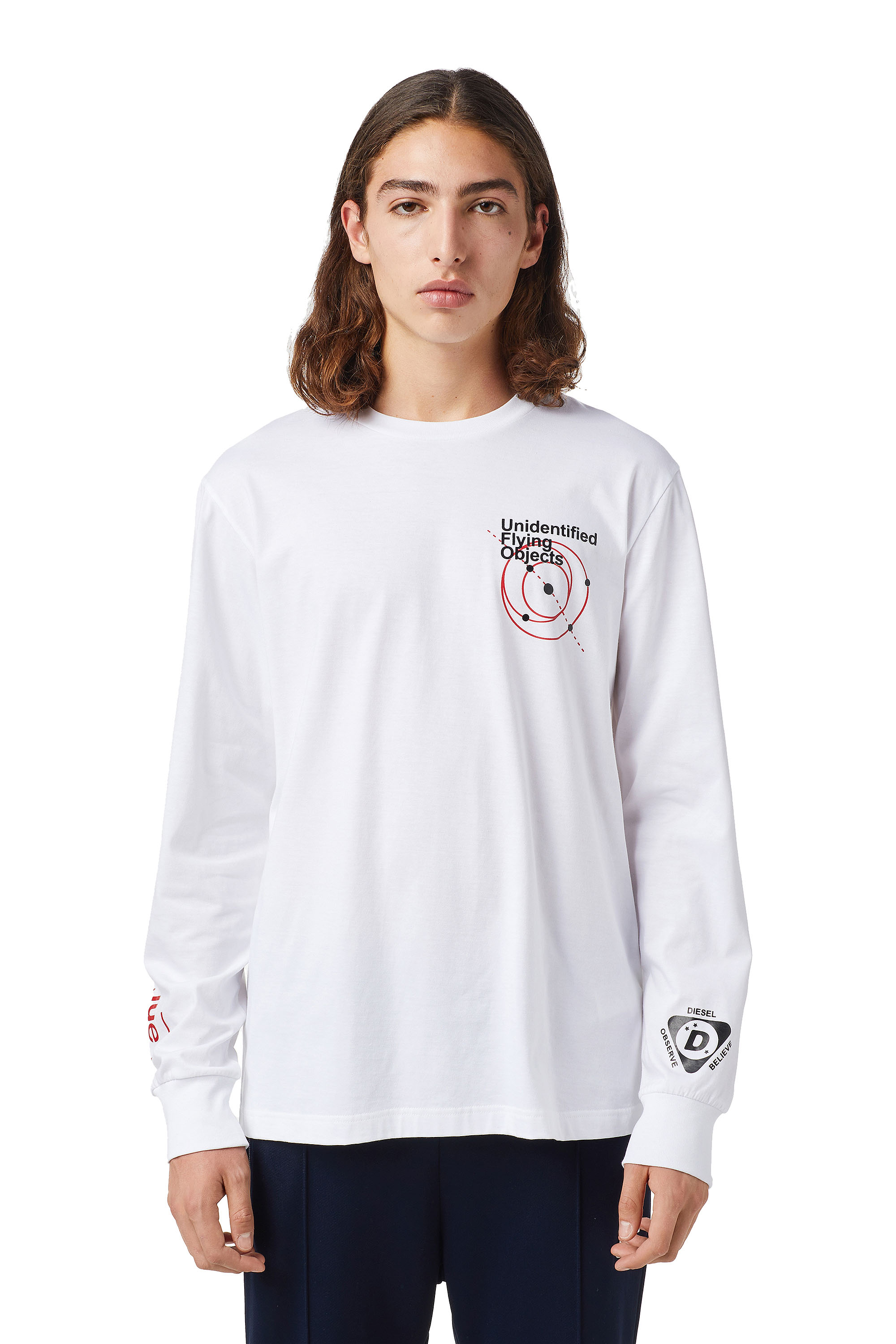 T-JUST-LS-B52, Blanc - T-Shirts