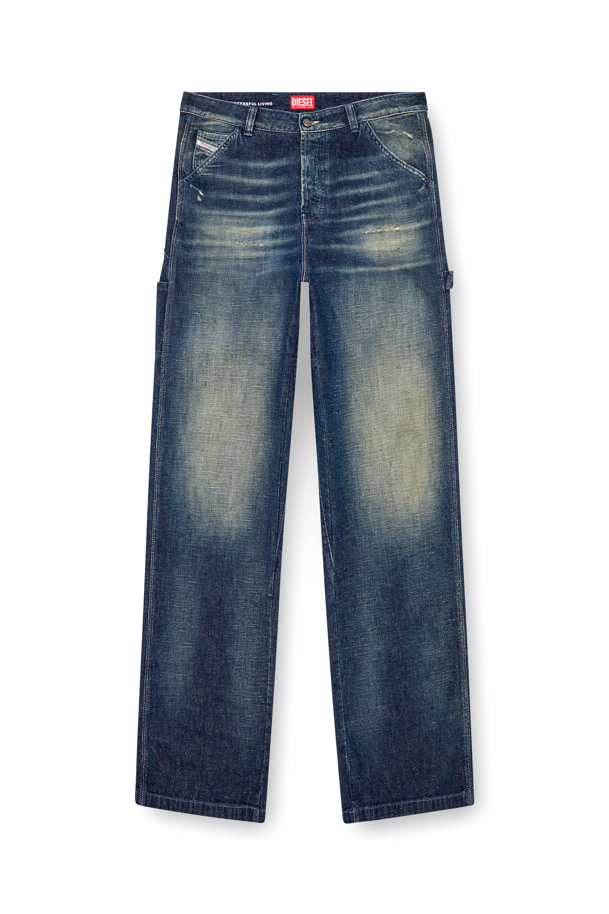 Diesel - Straight Jeans D-Livery 09J91 Homme, Bleu Foncé - Image 3