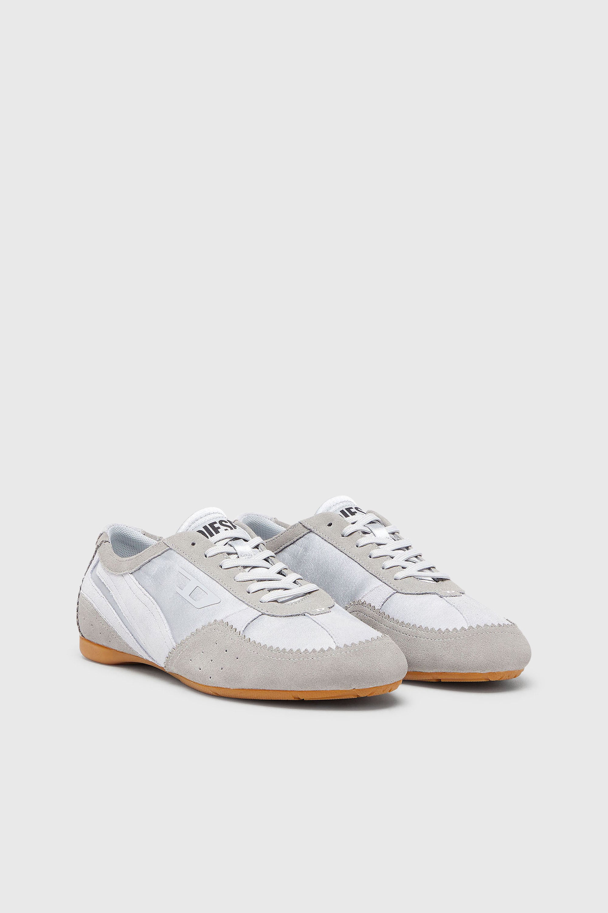 Diesel - D-MILE LOW II W, D-Mile-Baskets avec empi&egrave;cements en su&egrave;de Femme in Bleu - 2