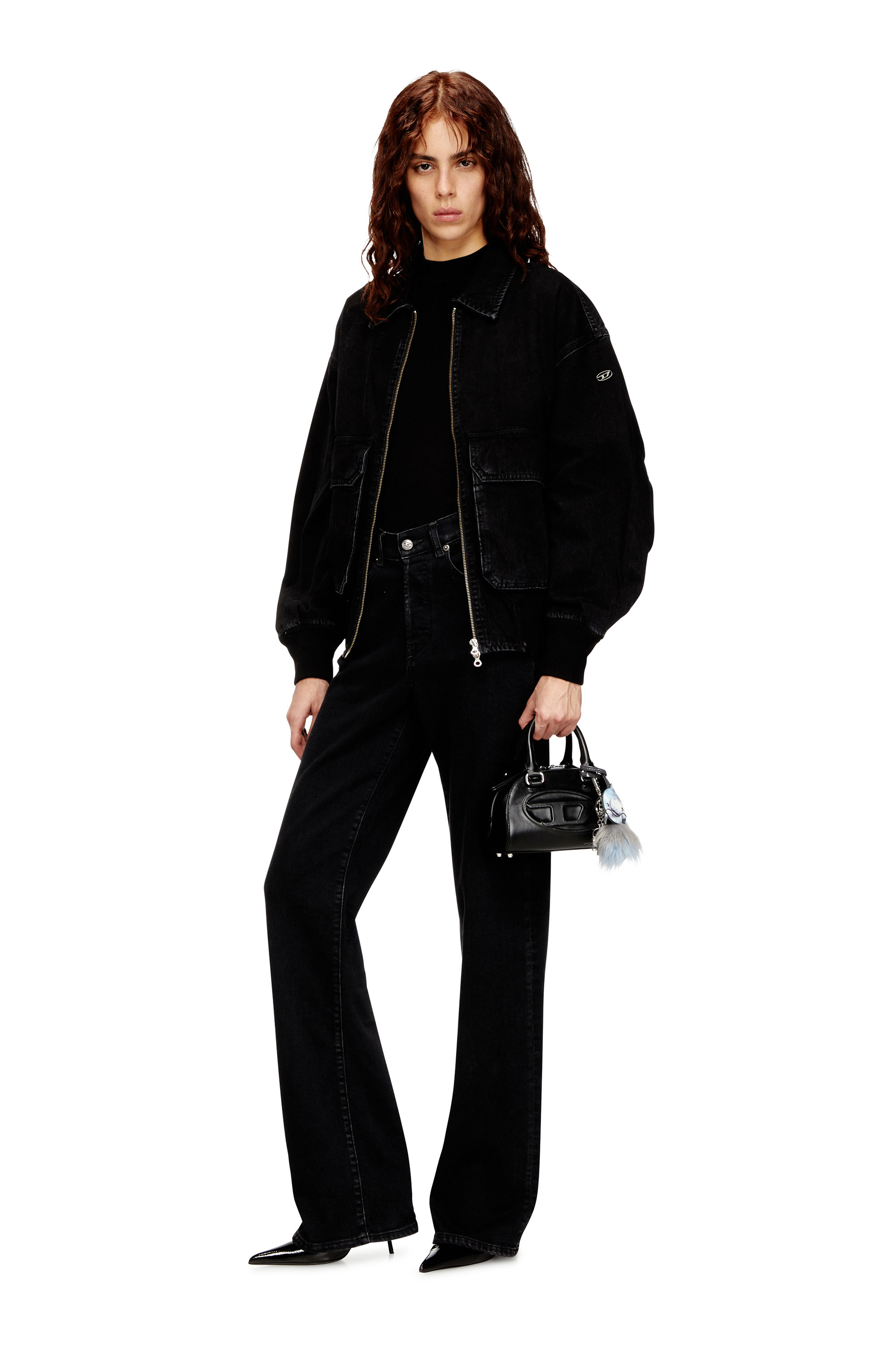 Diesel - D-KURZ, Veste en denim DNA Mixte in Noir - 4