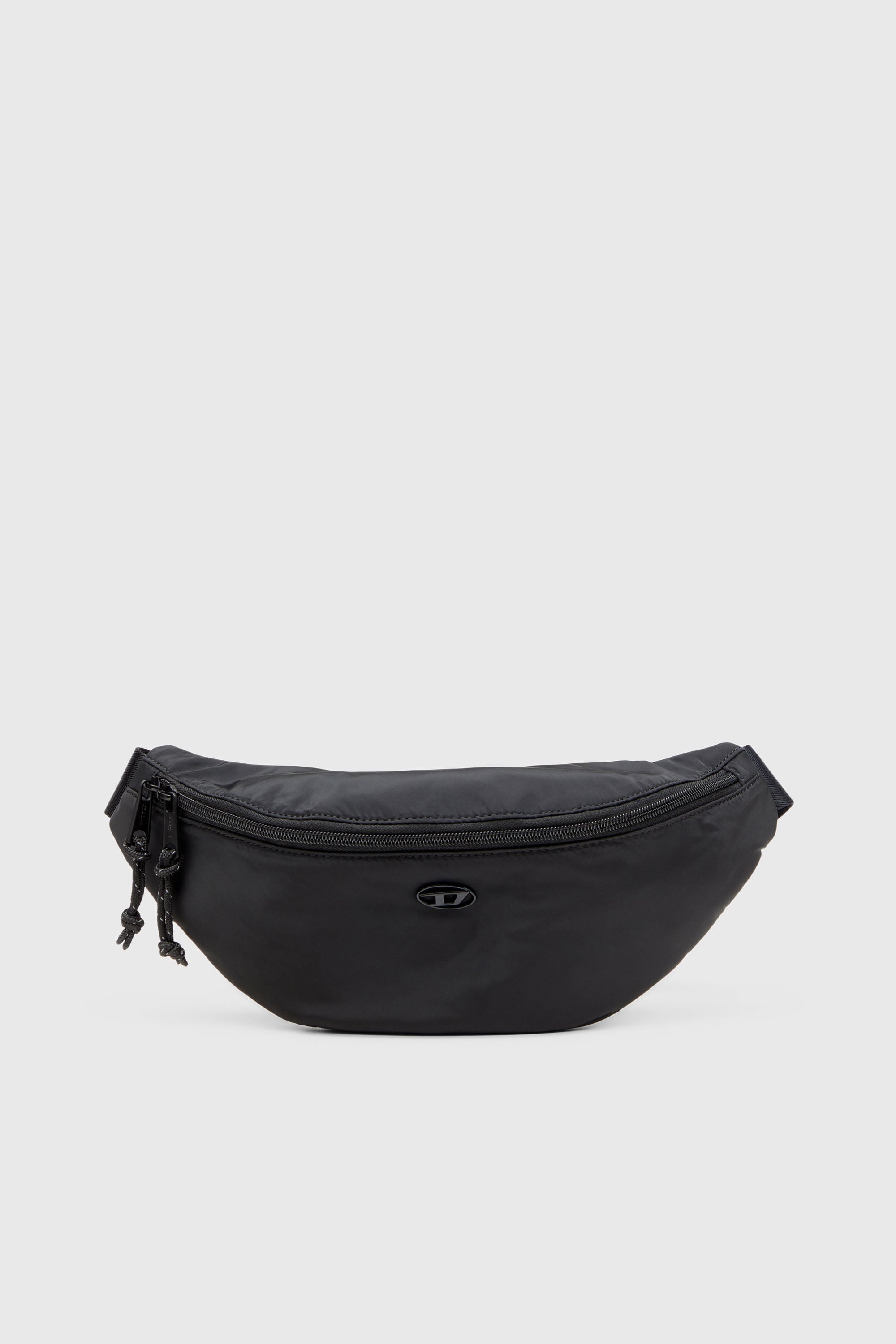 Diesel - D-PACK BELTBAG X, D-Pack-Sac banane en tissu au toucher satin&eacute; Homme in Noir - 1