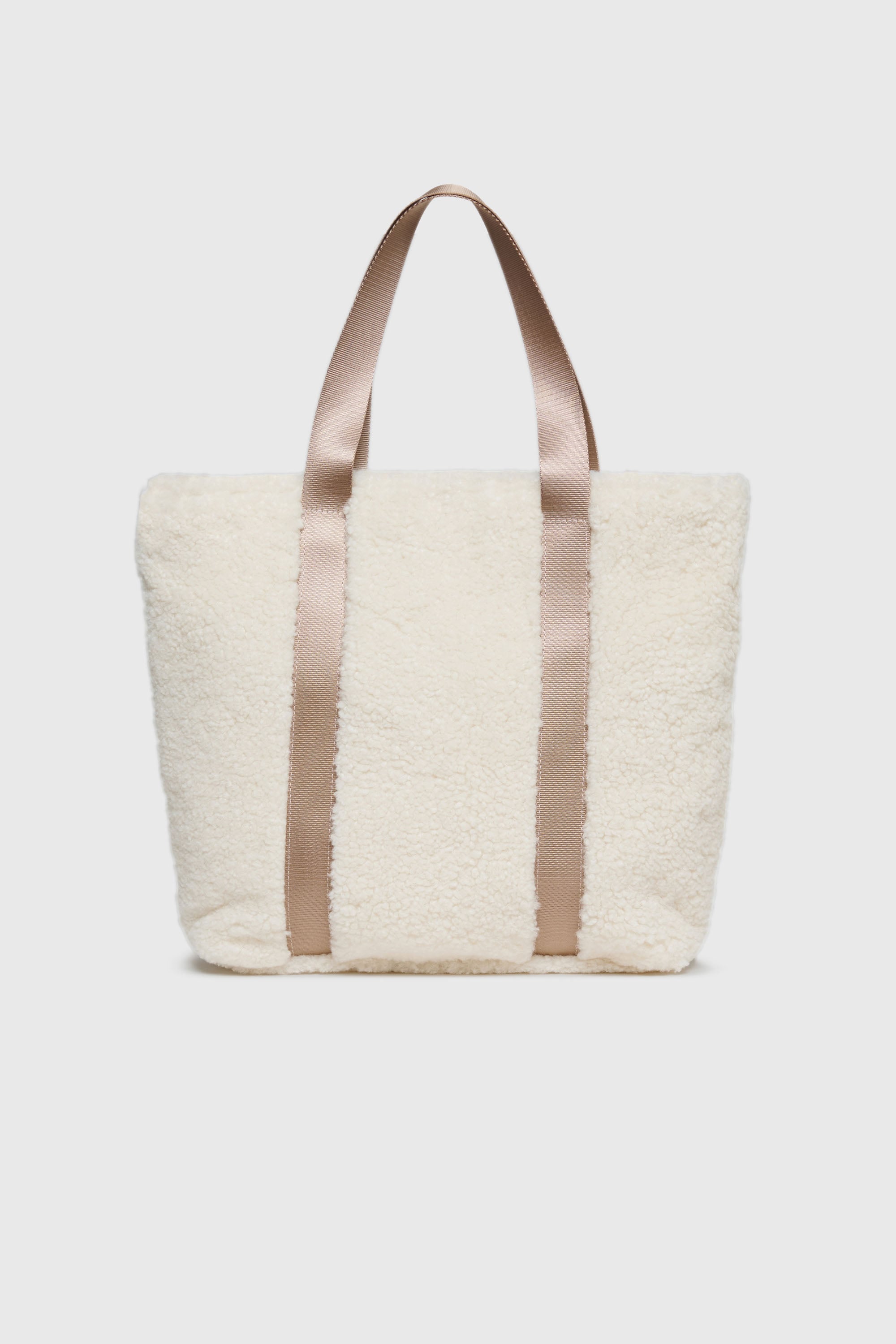 Diesel - WIXA, WIXA - Sac cabas en polaire teddy Femme in Blanc - 2
