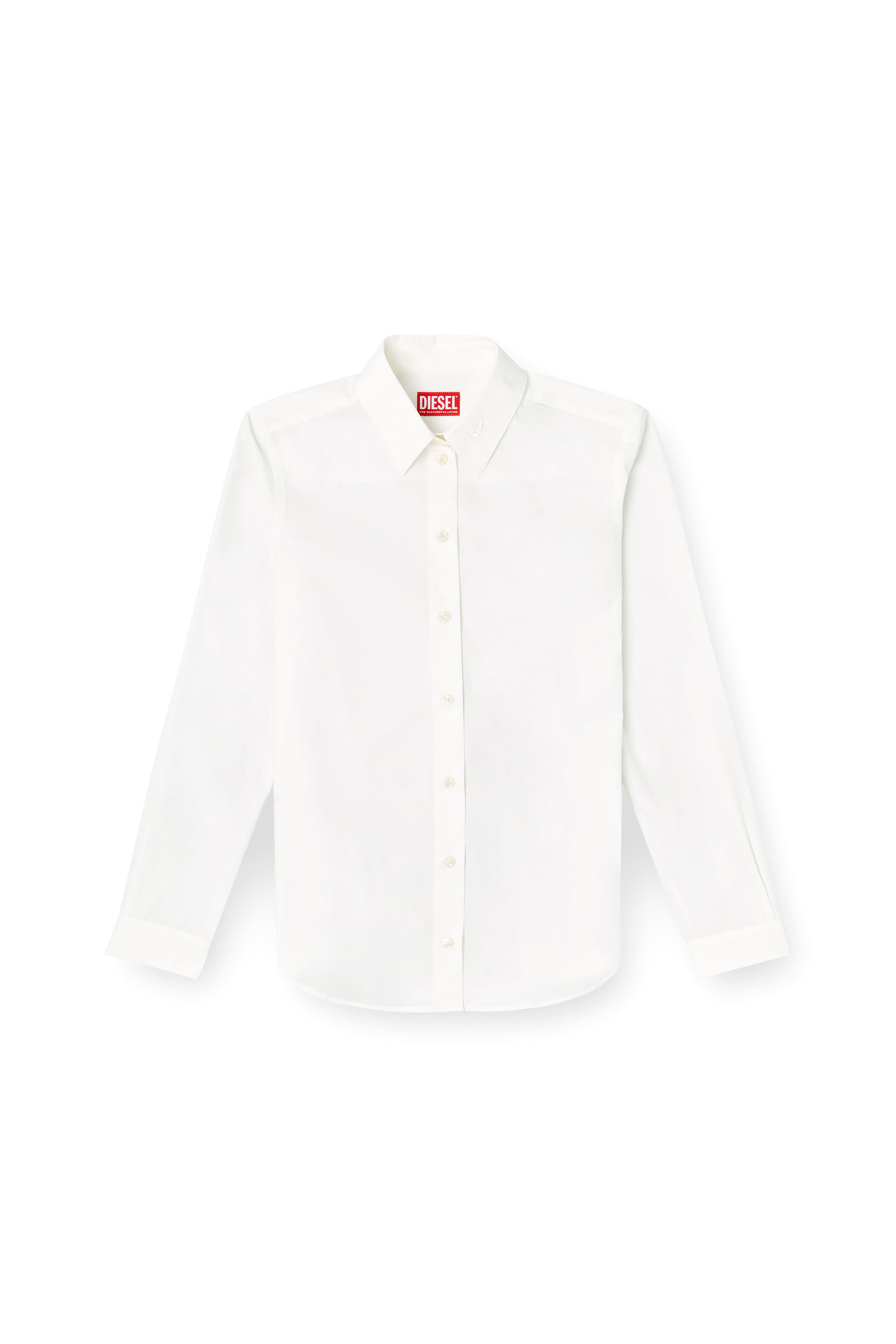 Diesel - C-RONOS, Chemise en popeline avec Oval D Femme in ToBeDefined - 3