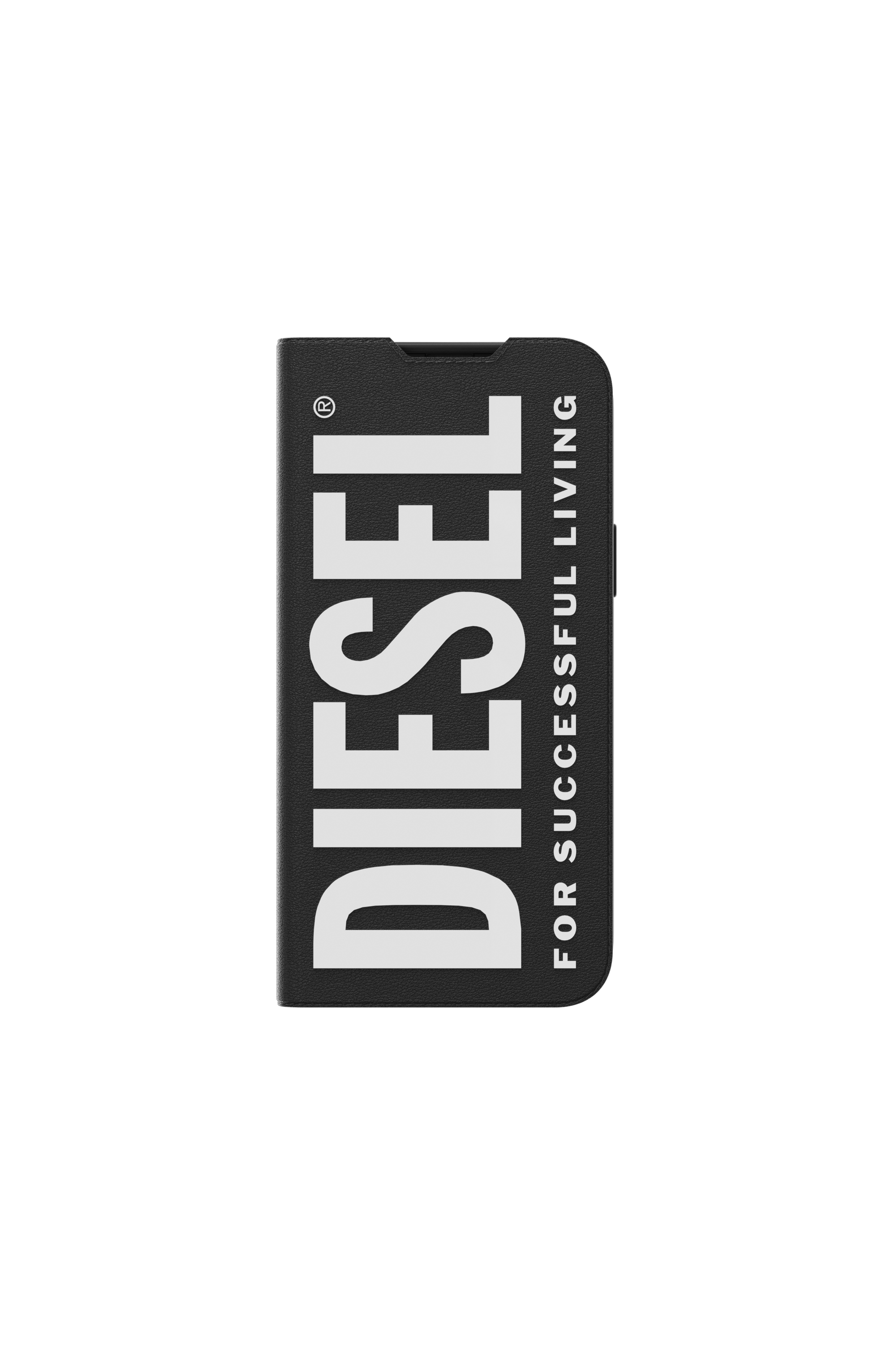 Diesel - 48275 BOOKLET CASE, &Eacute;tui folio pur iPhone 13 Pro Max Mixte in Noir - 2