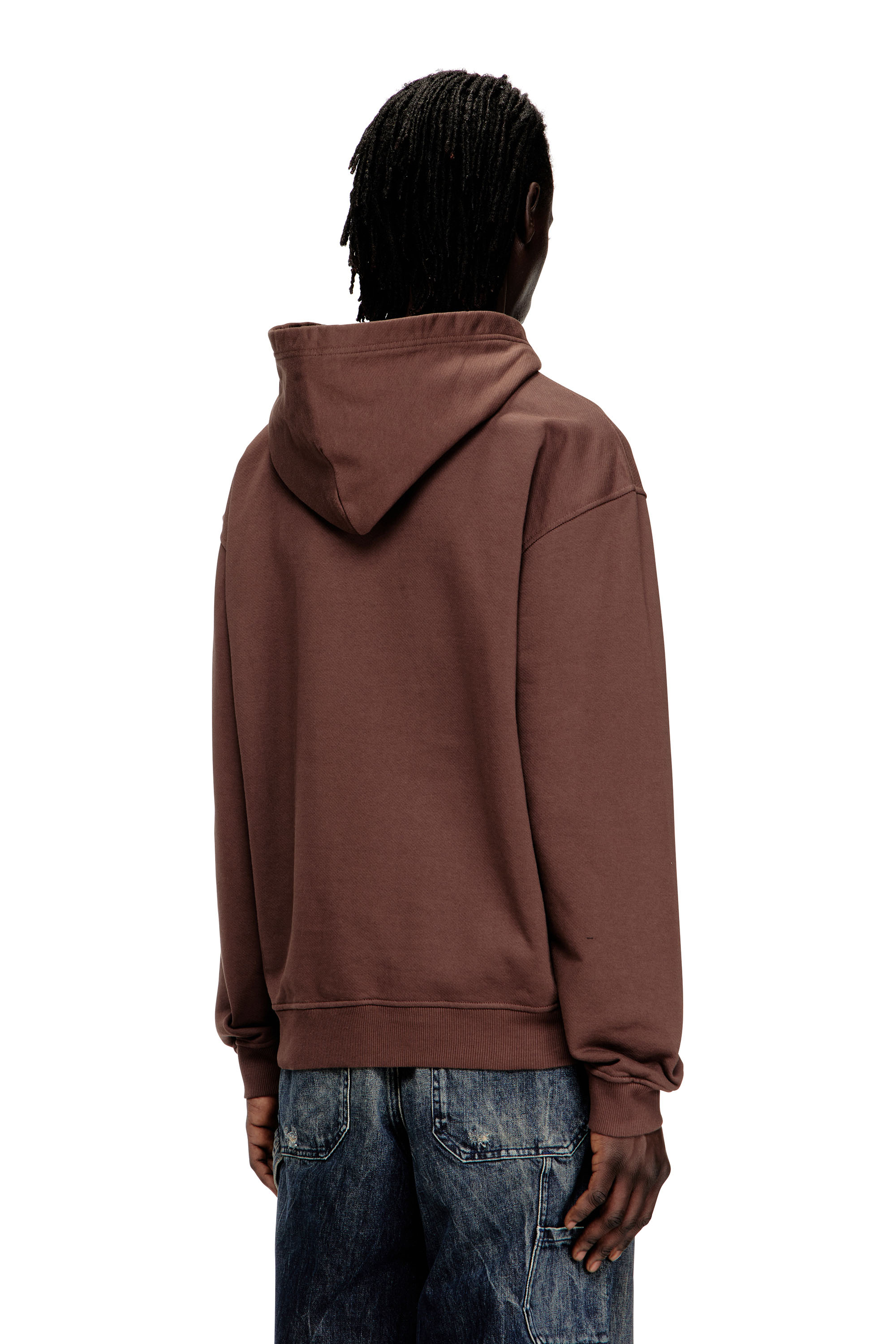 Diesel - S-NORMAN-HOOD, Sweat à capuche en coton avec appliqué D Homme in ToBeDefined - 4