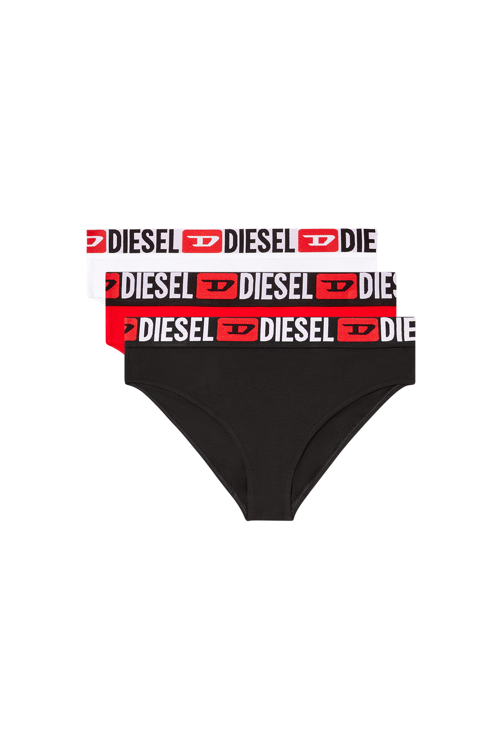 Diesel - SAM-D-CORE-3PACK, Lot de trois culottes avec maxi logo à la taille Femme in Polychrome - 2
