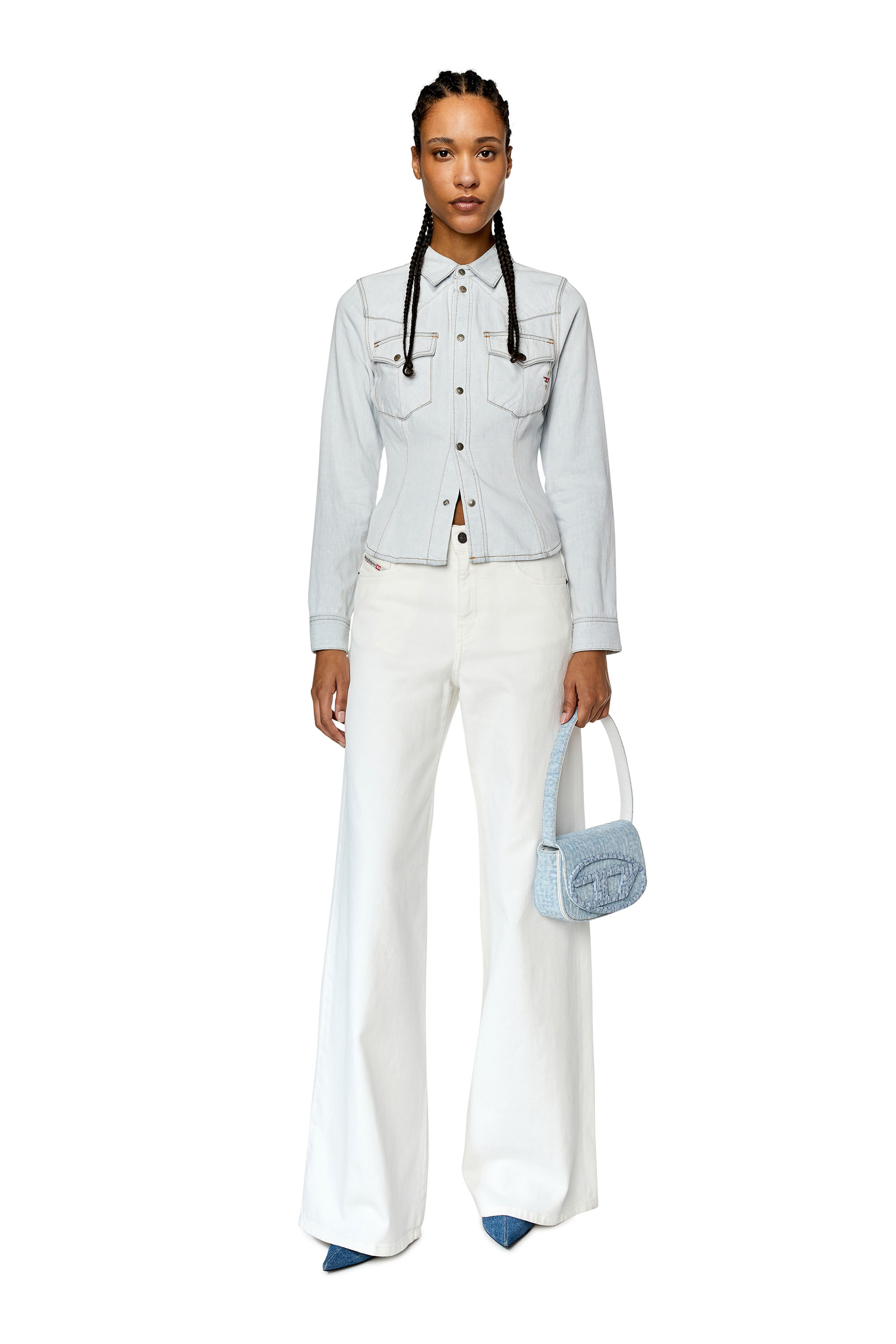 Diesel - Bootcut and Flare Jeans 1978 D-Akemi 09D63, Blanc - Image 2