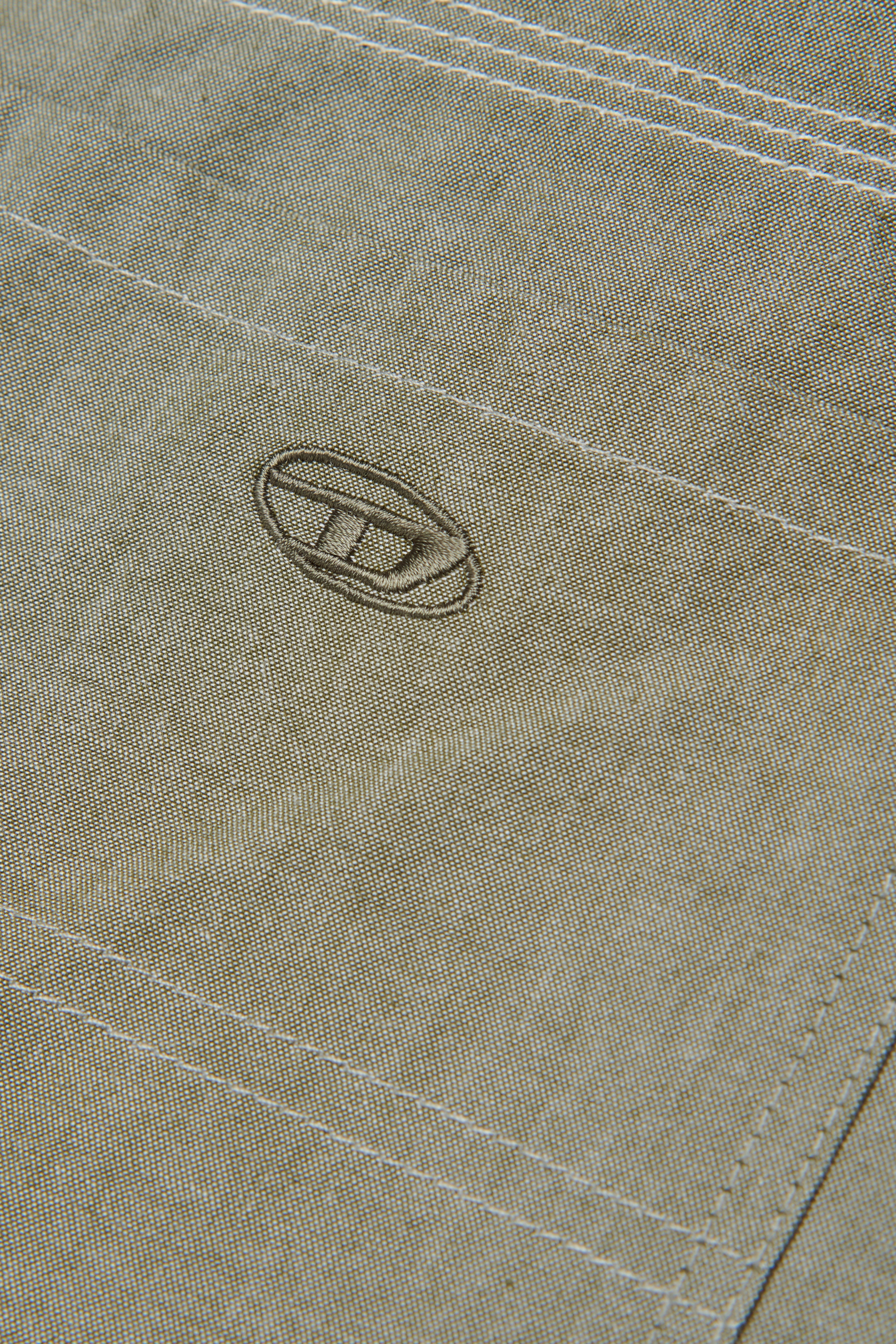 Diesel - PKEN SHORT, Bermudas en coton avec poches plaqu&eacute;es Homme in Vert - 4