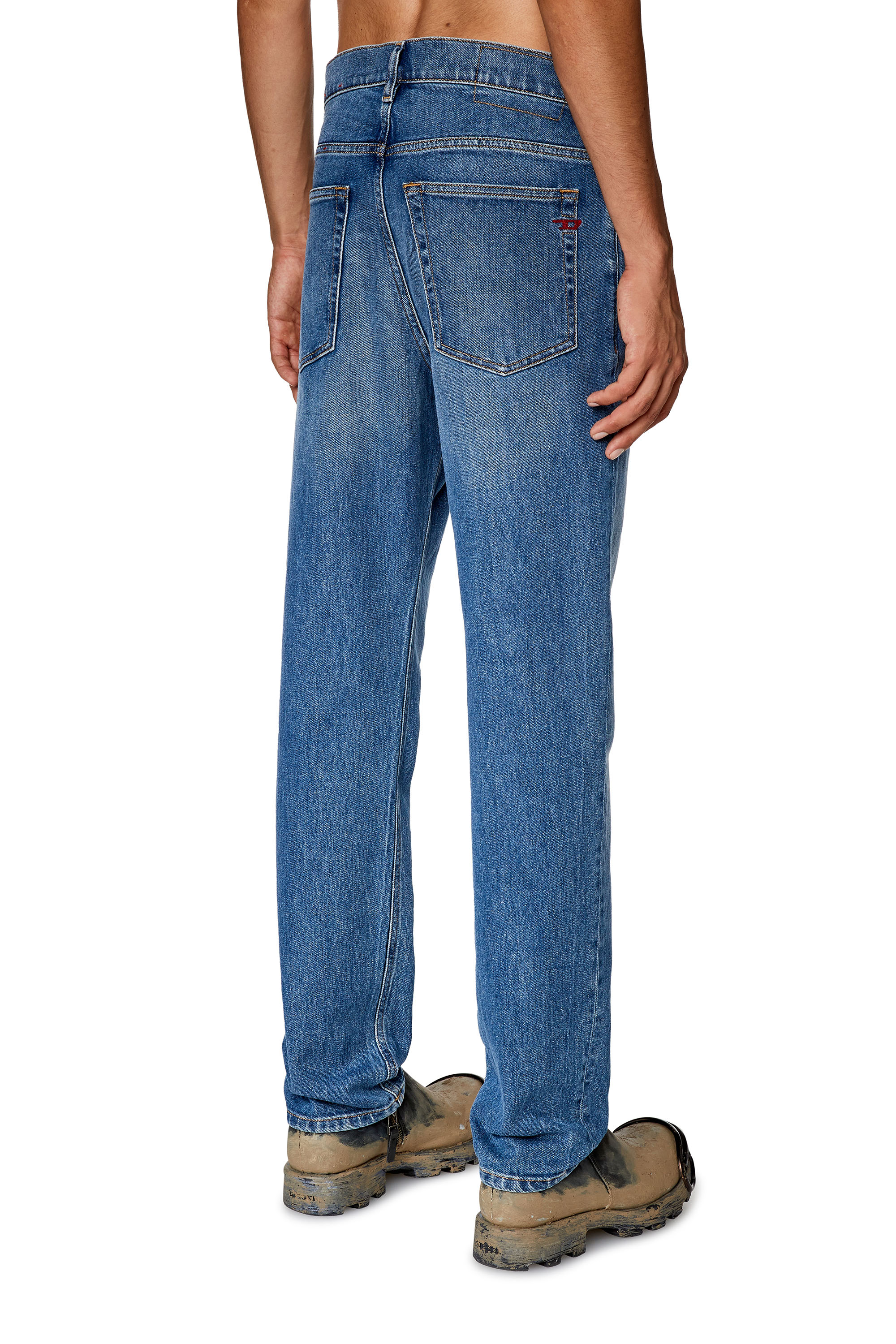 Diesel - Tapered Jeans 2005 D-Fining 09F82, Bleu moyen - Image 3