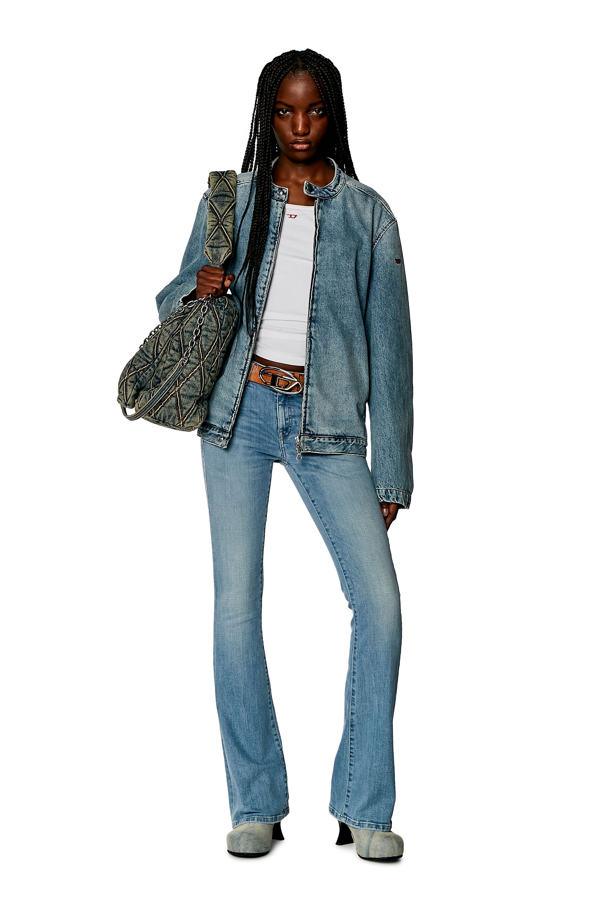 Diesel - Bootcut and Flare Jeans 1969 D-Ebbey 09H61, Bleu Clair - Image 4