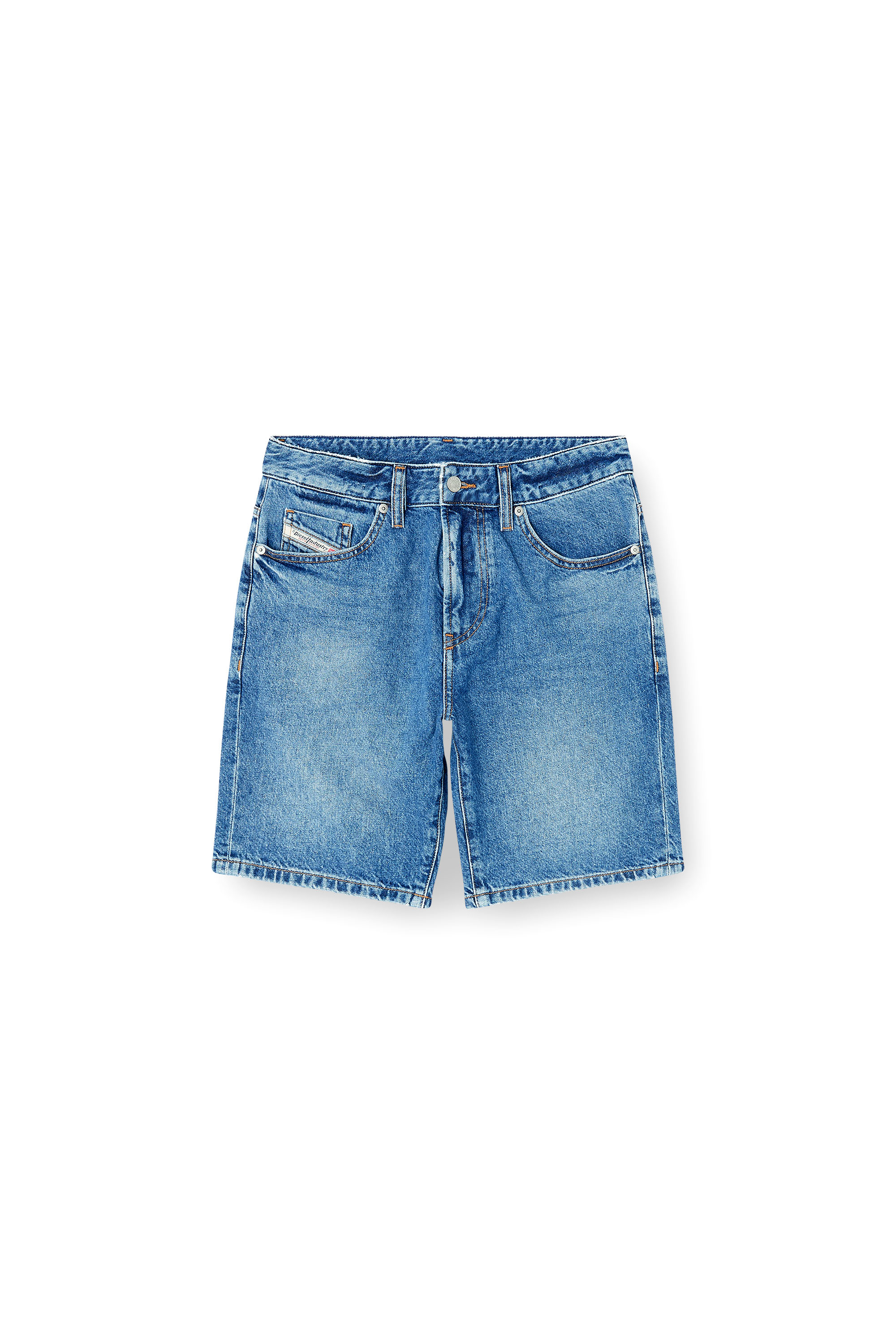 Diesel - D-FIN, Shorts slim en denim &agrave; lavage propre Homme in Bleu - 3
