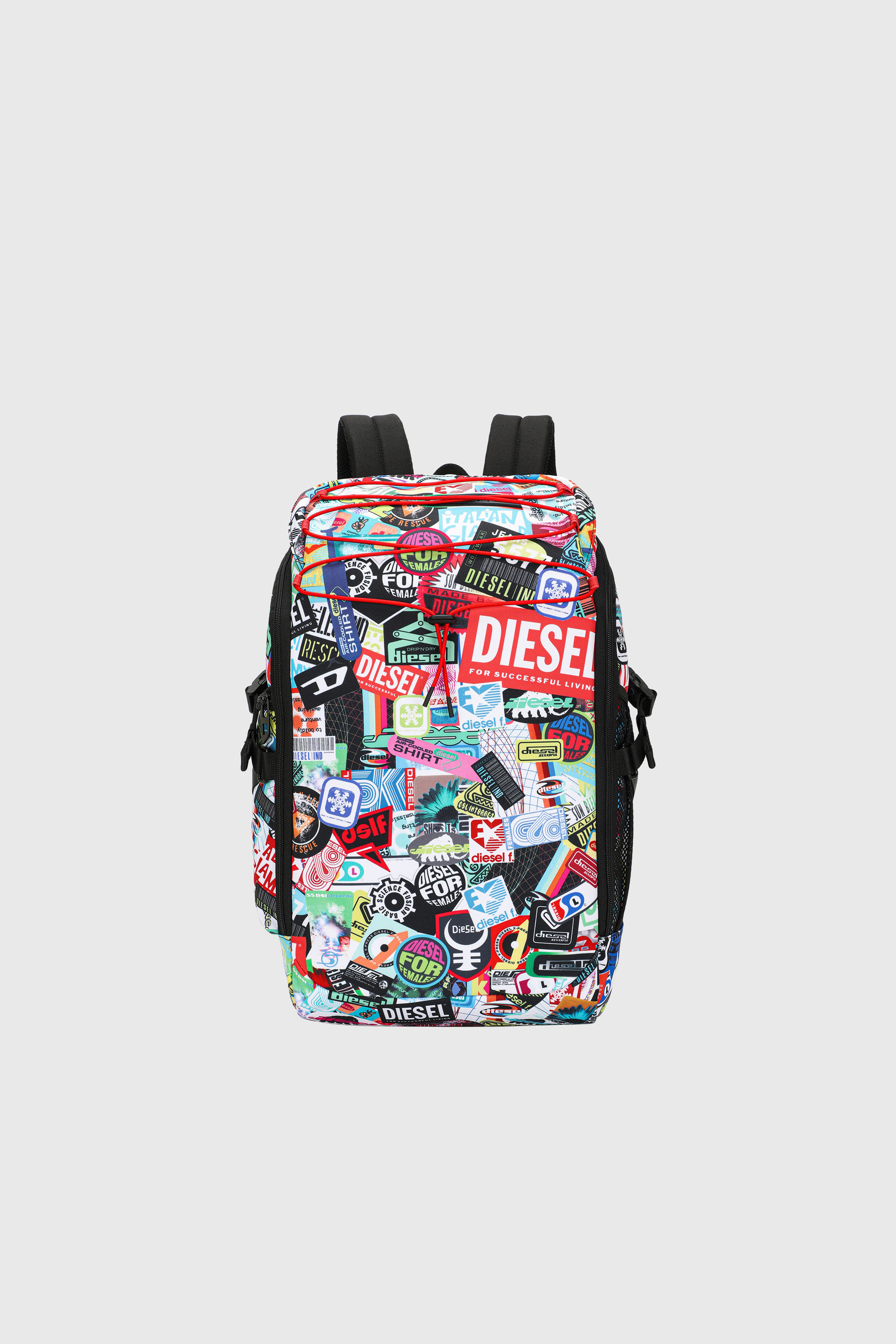 Diesel - DIESEL PC PRINTED BACKPACK-STICKERS- DSB, Sac &agrave; dos multifonction avec autocollants Mixte in Polychrome - 1